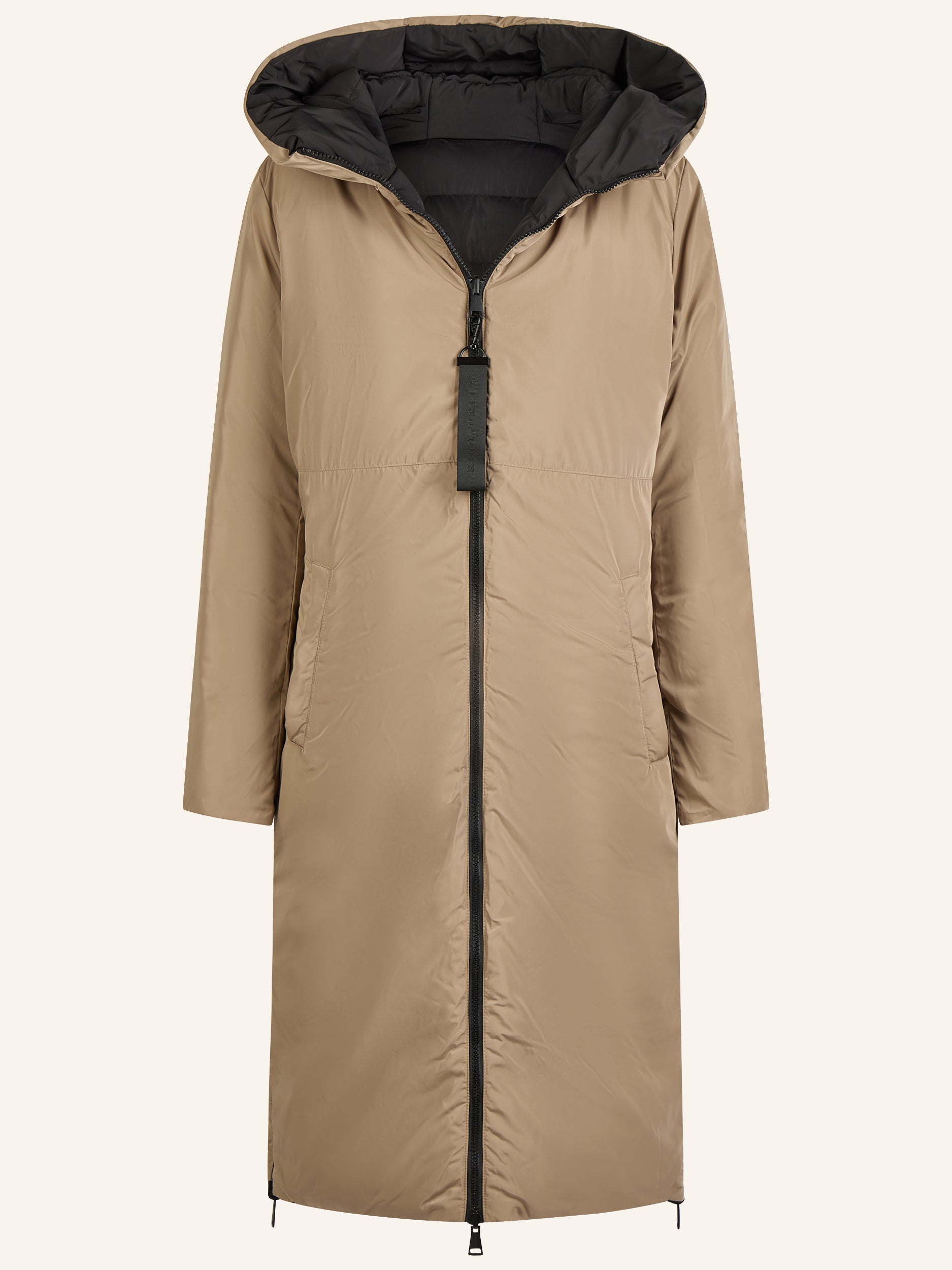 Wendbarer Steppmantel mit Kapuze