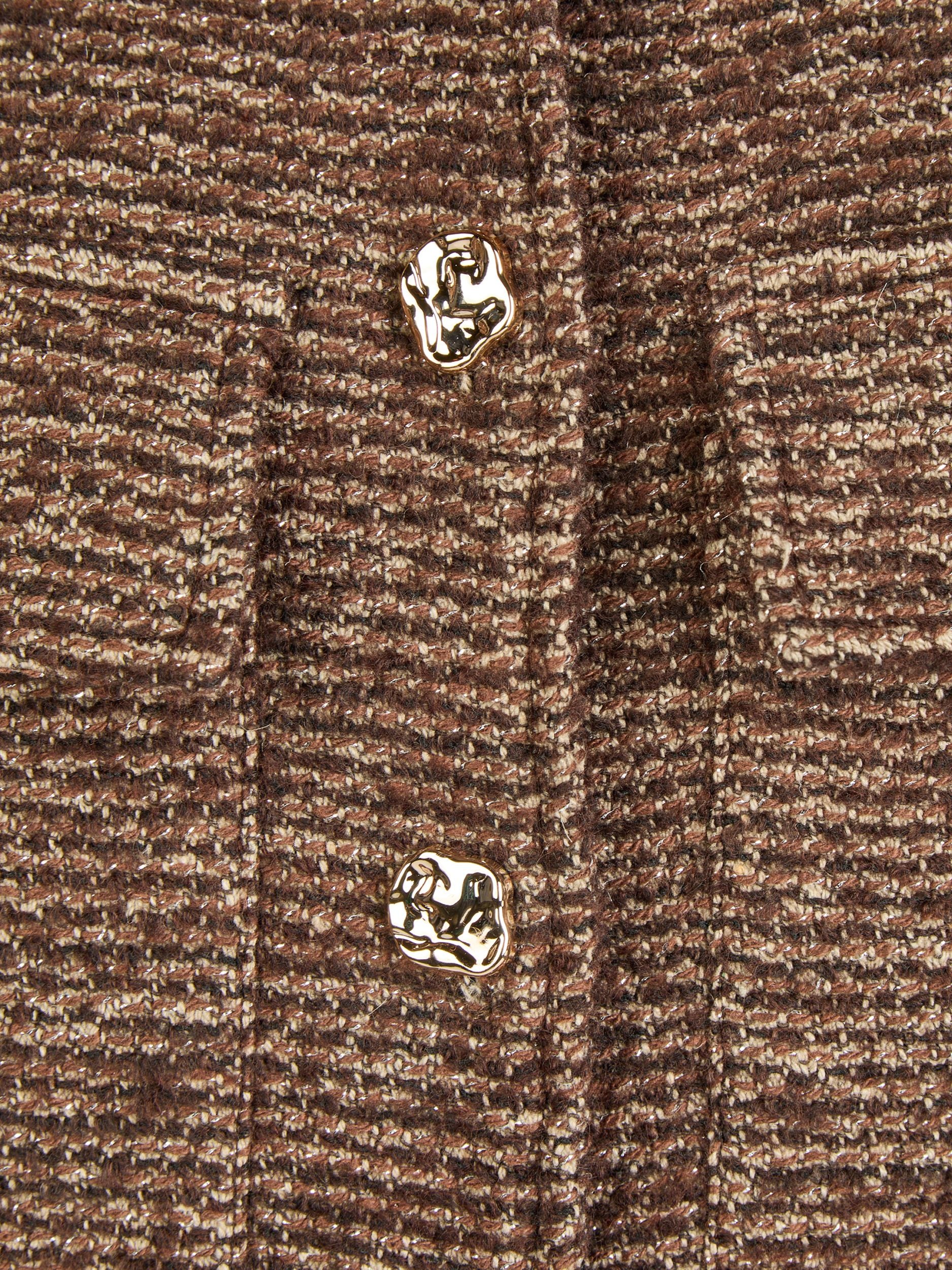 Bouclé-Jacke mit Glitzergarn