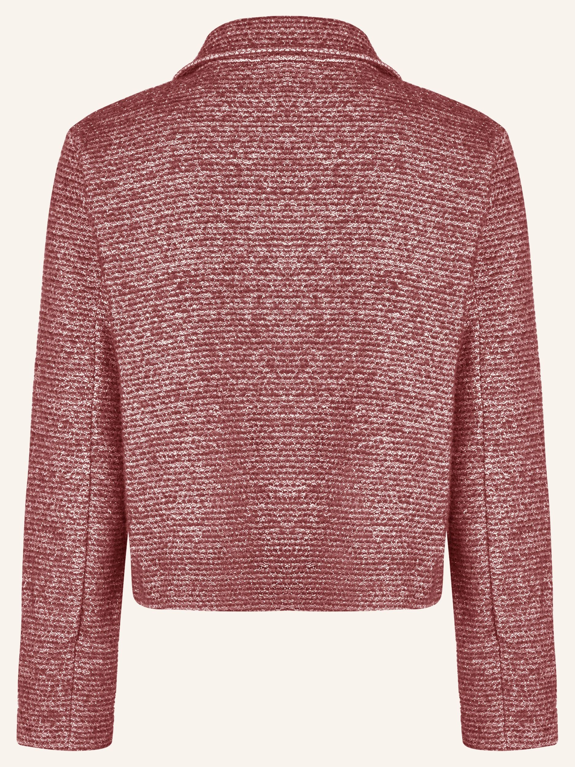 Bouclé-Jacke mit Glitzergarn