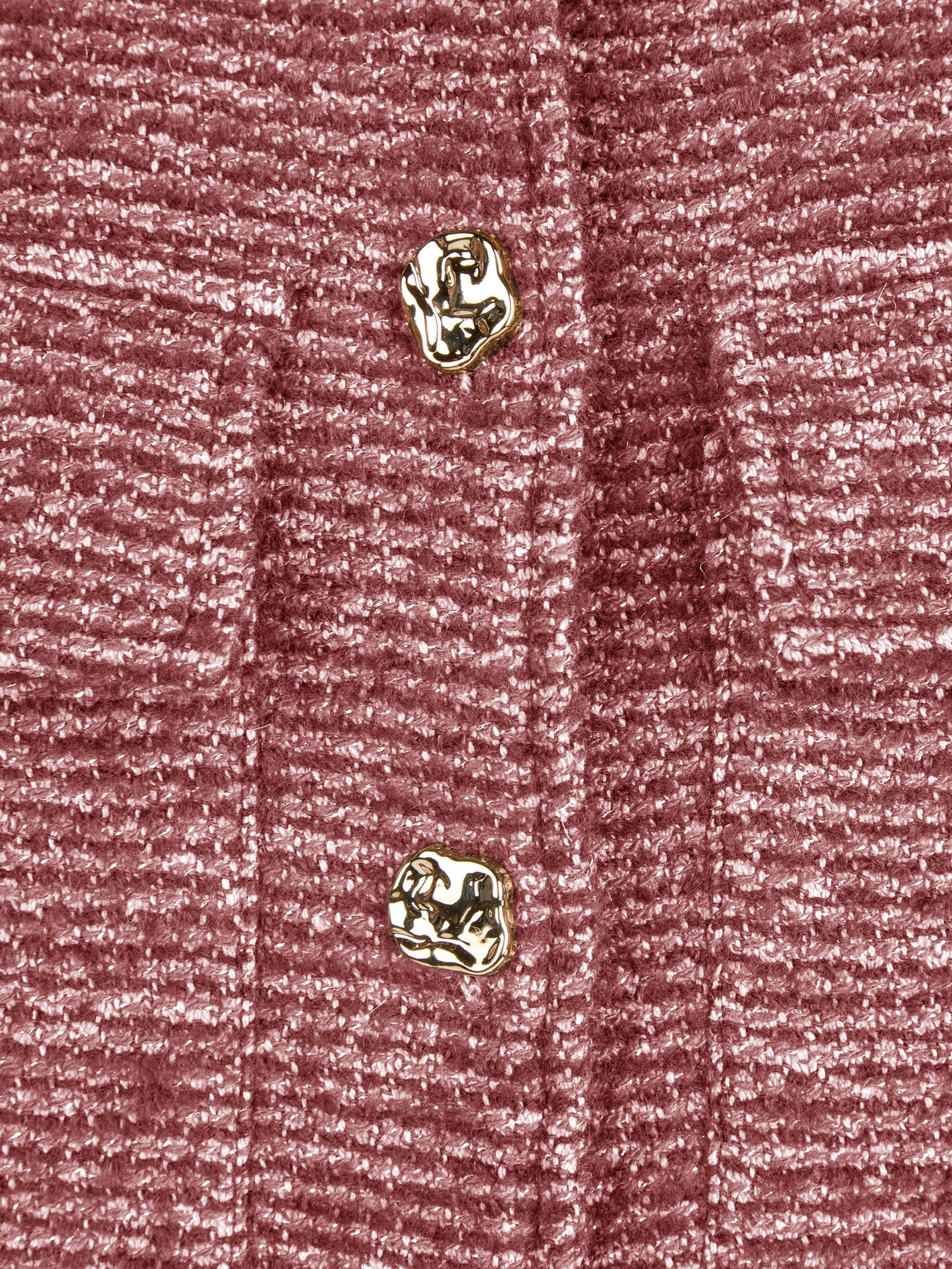 Bouclé-Jacke mit Glitzergarn