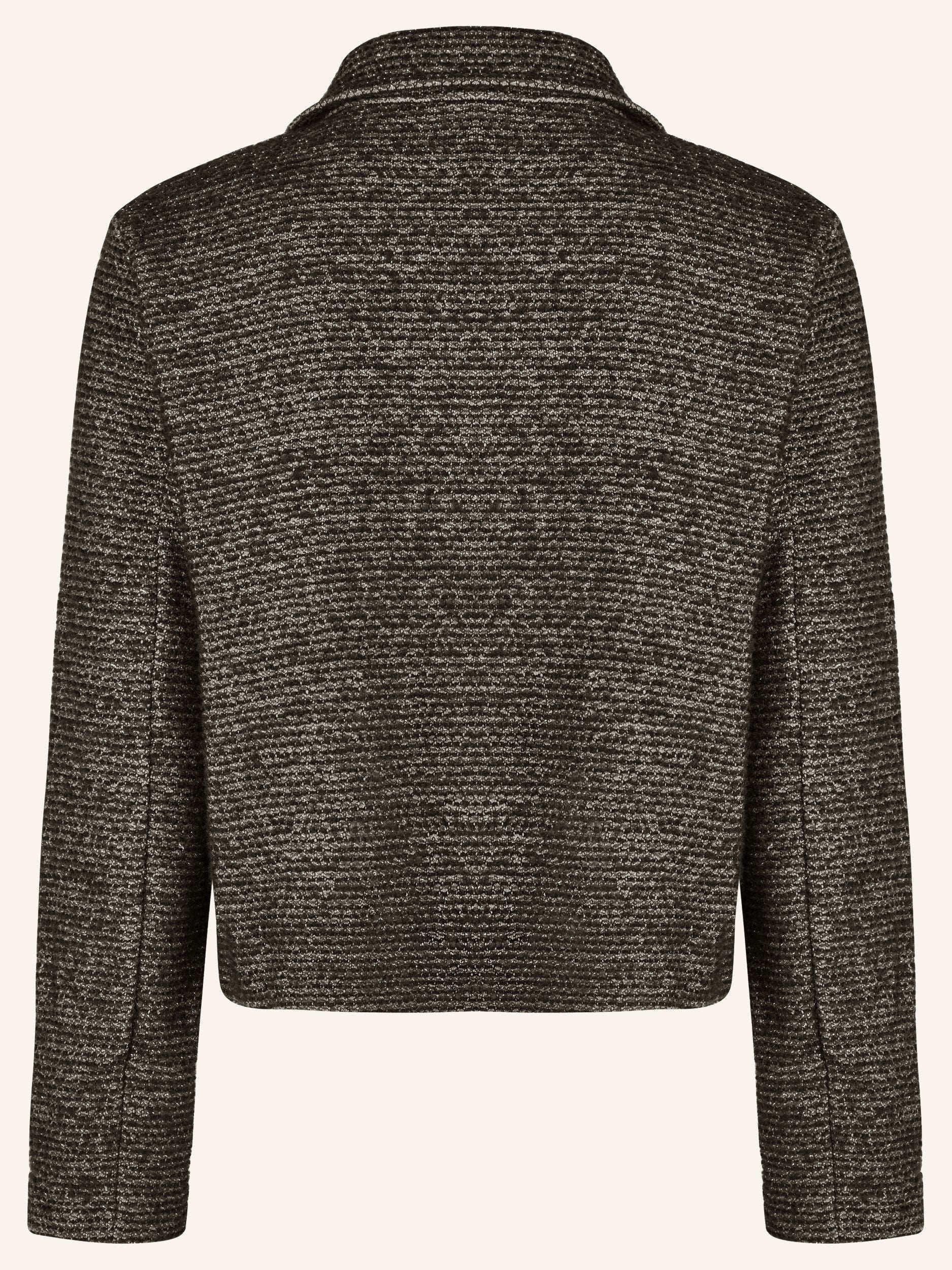 Bouclé-Jacke mit Glitzergarn