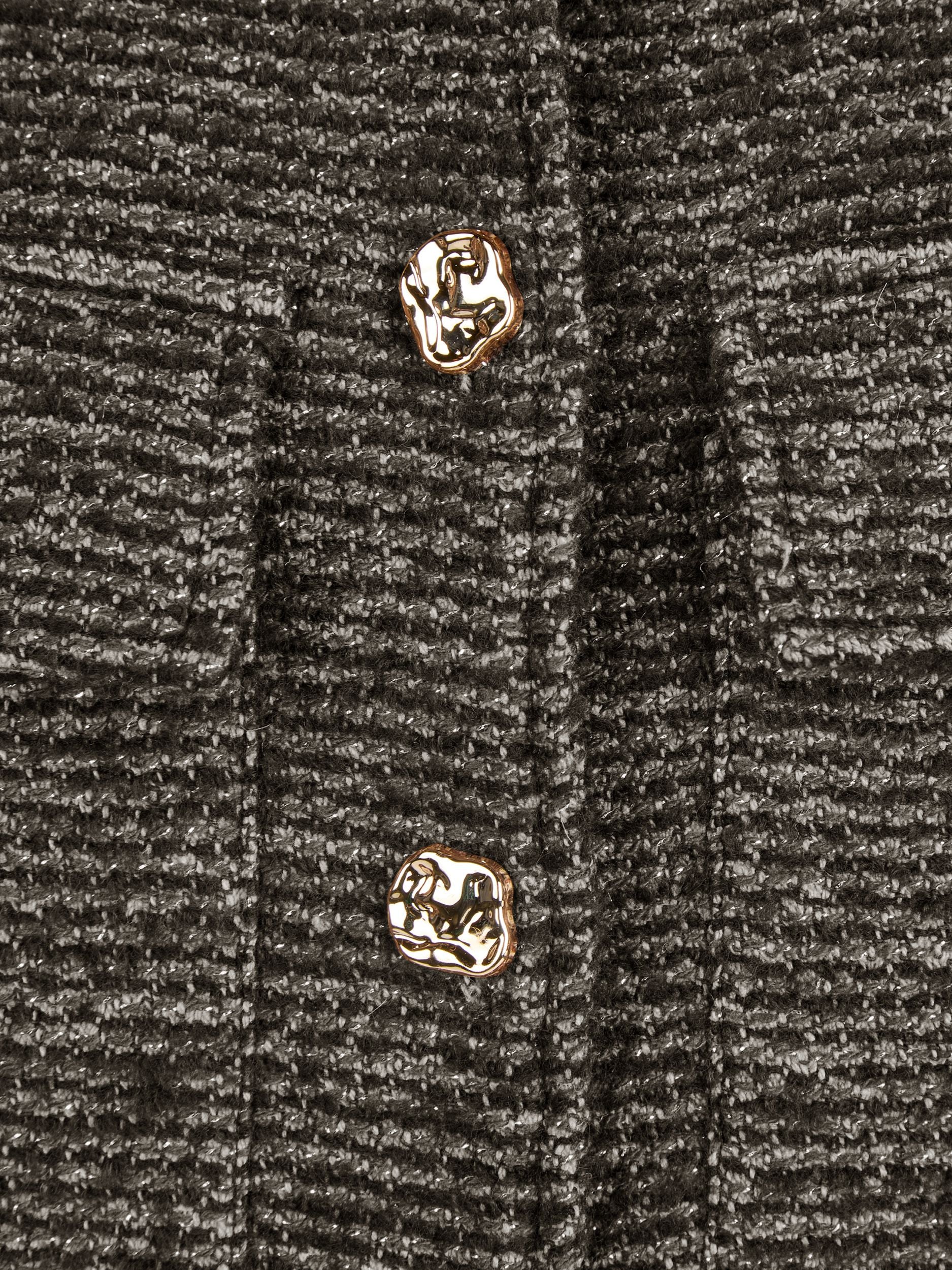 Bouclé-Jacke mit Glitzergarn