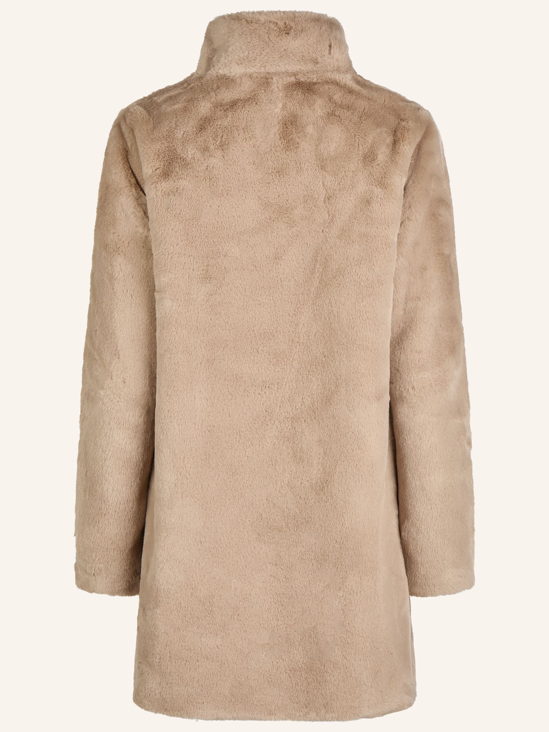 Mantel in Kunstfell-Optik