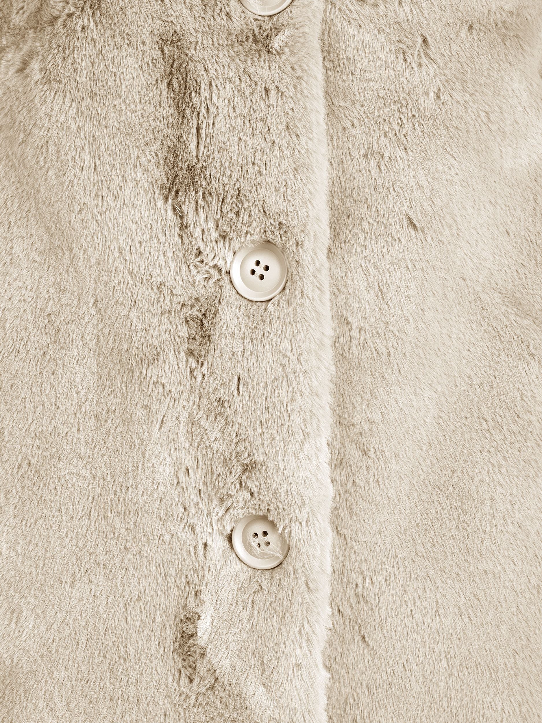 Mantel in Kunstfell-Optik