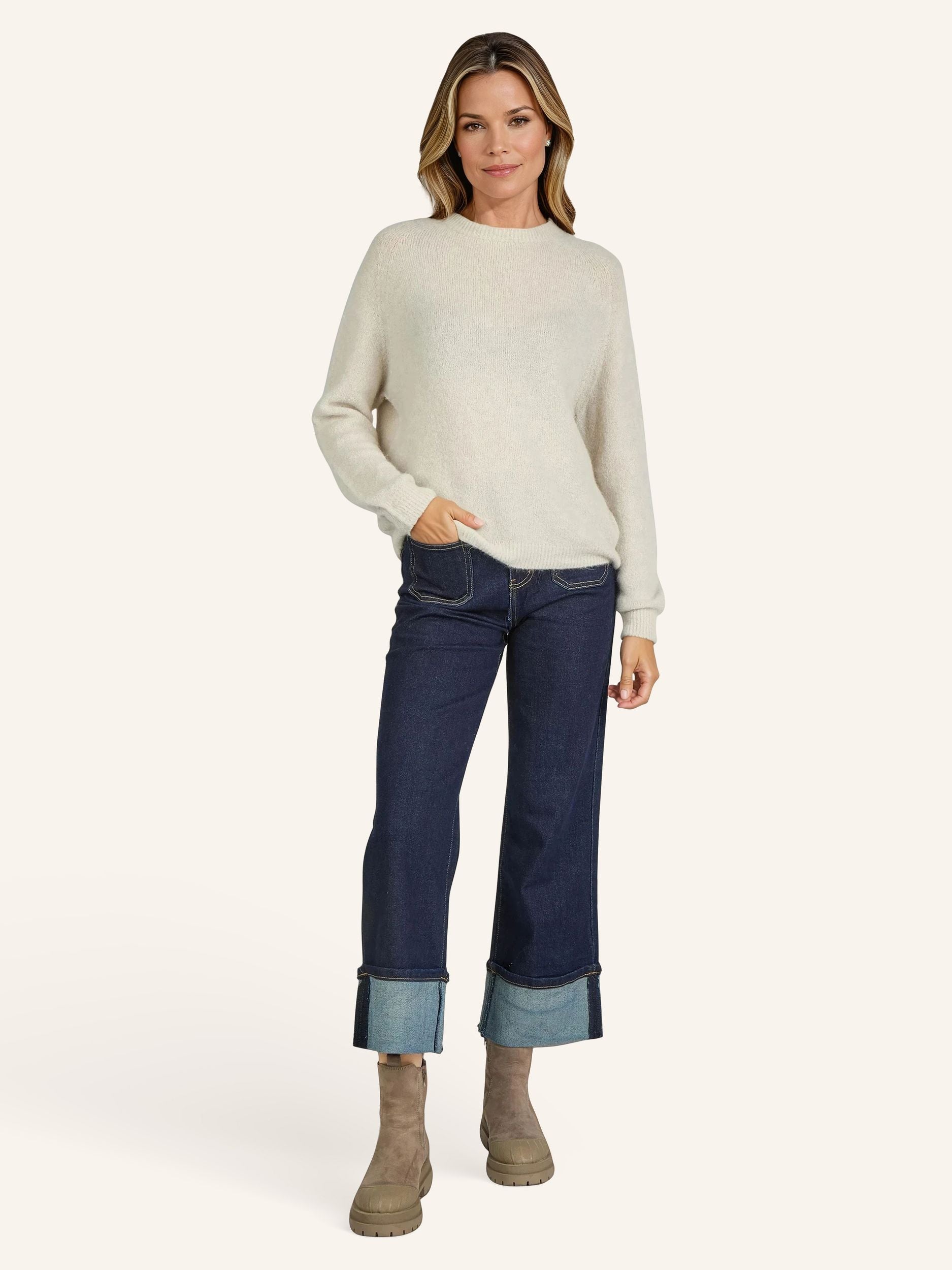Maglione a maglia fine