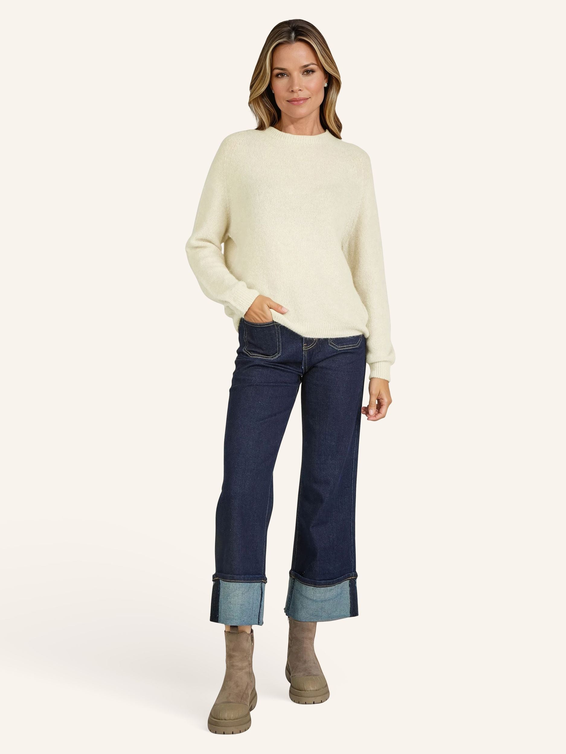 Maglione a maglia fine