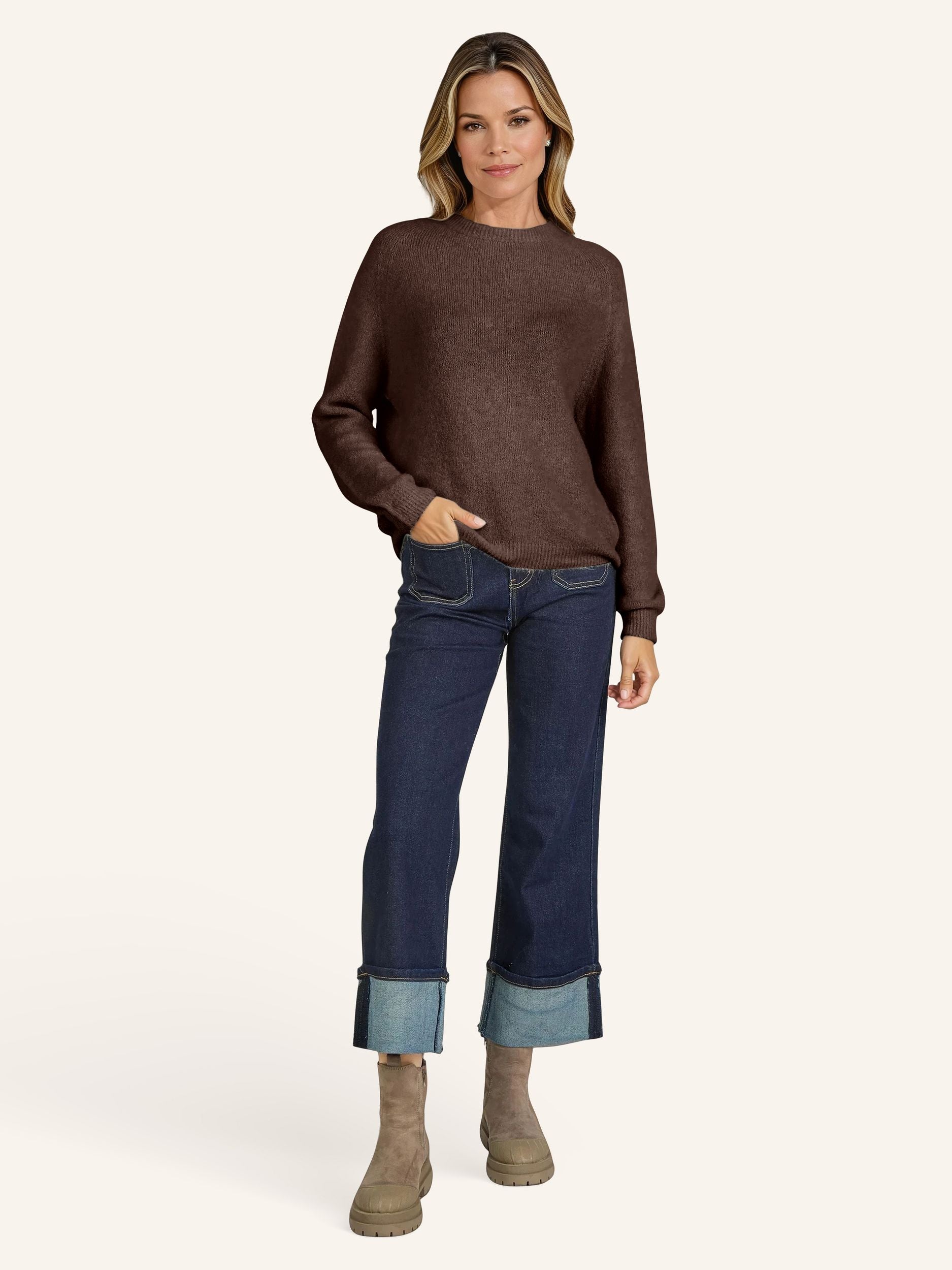 Maglione a maglia fine