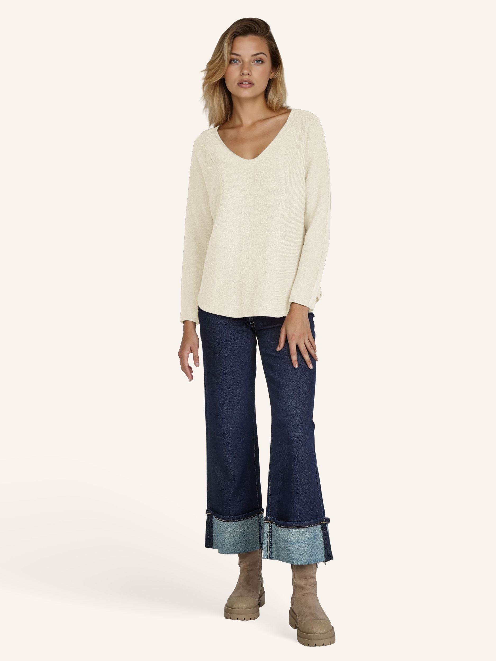 Elegantes Feinstrick-Shirt