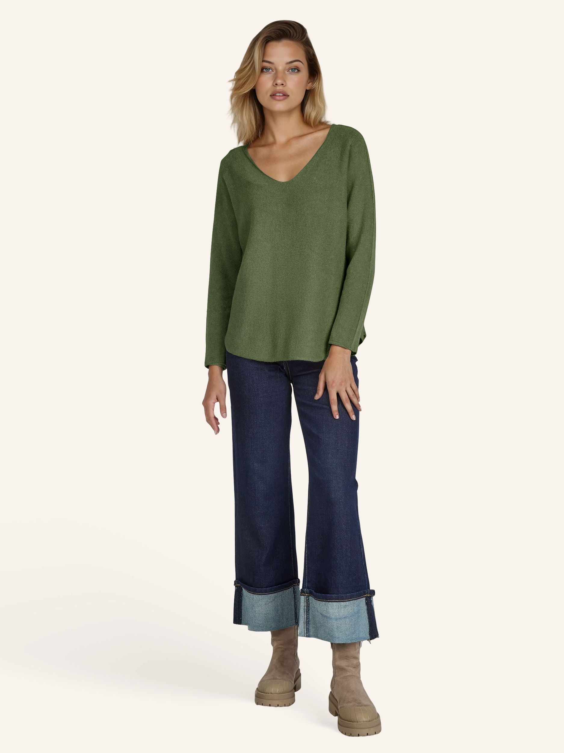 Elegantes Feinstrick-Shirt