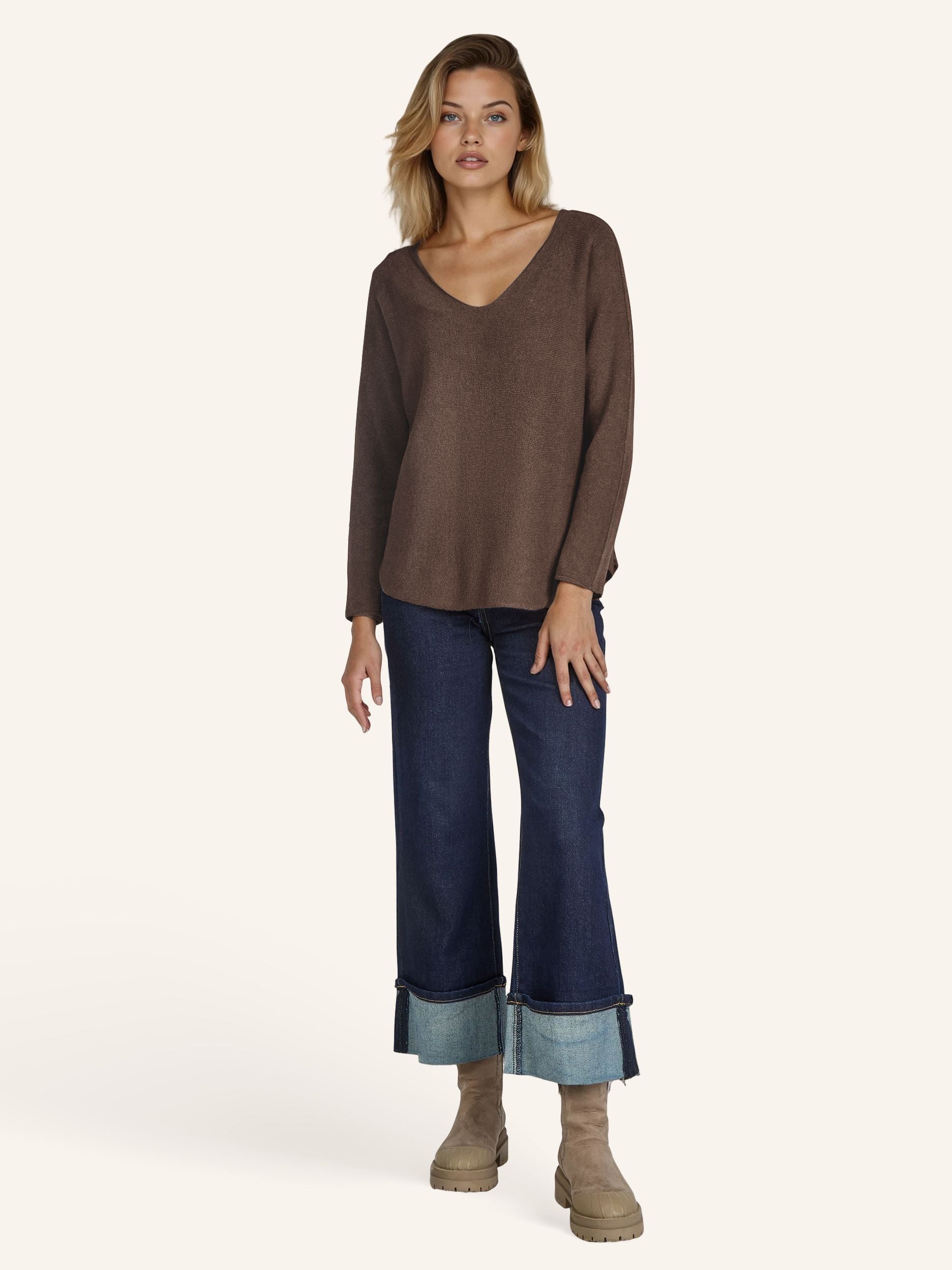 Elegantes Feinstrick-Shirt