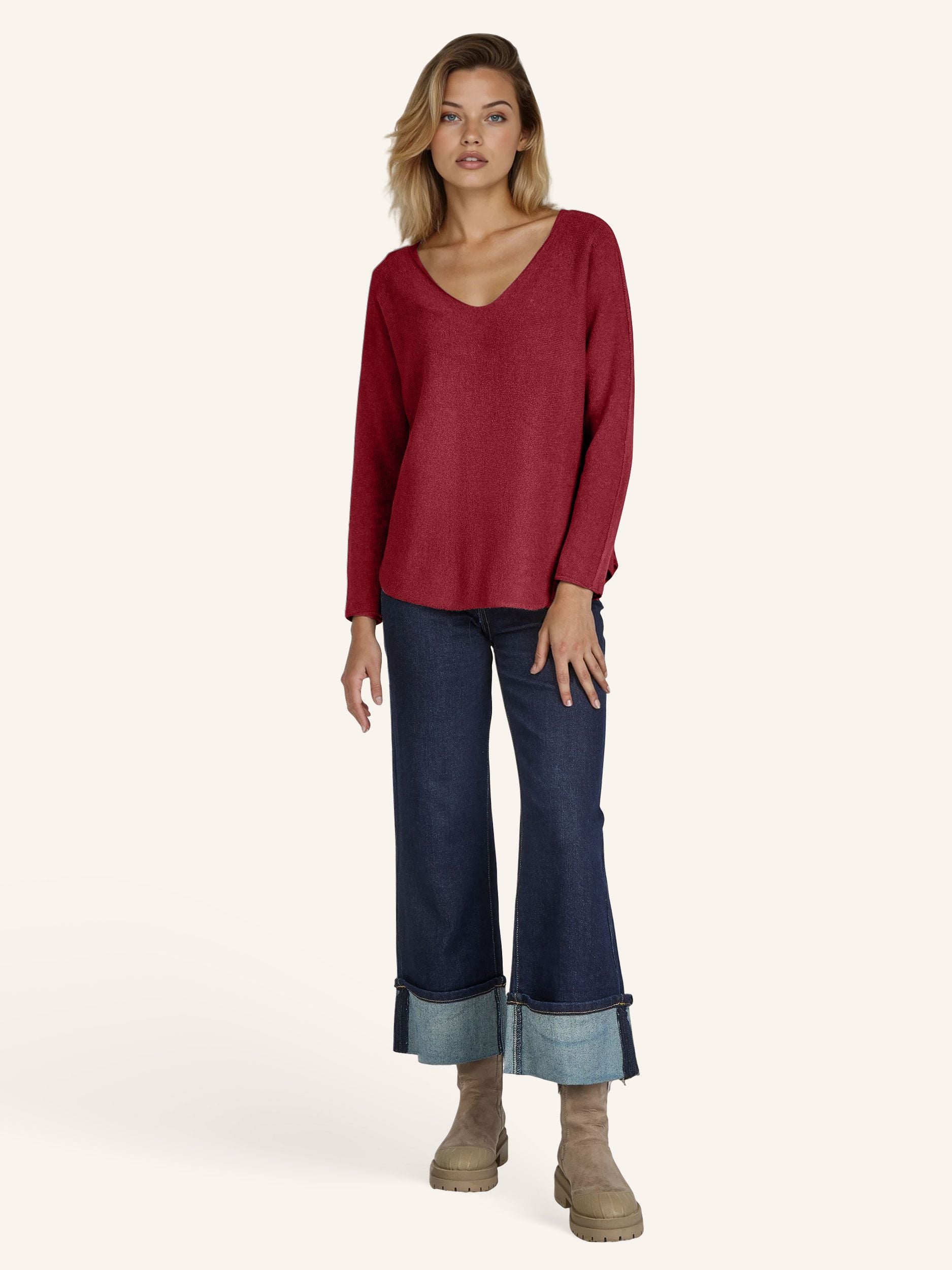 Elegantes Feinstrick-Shirt