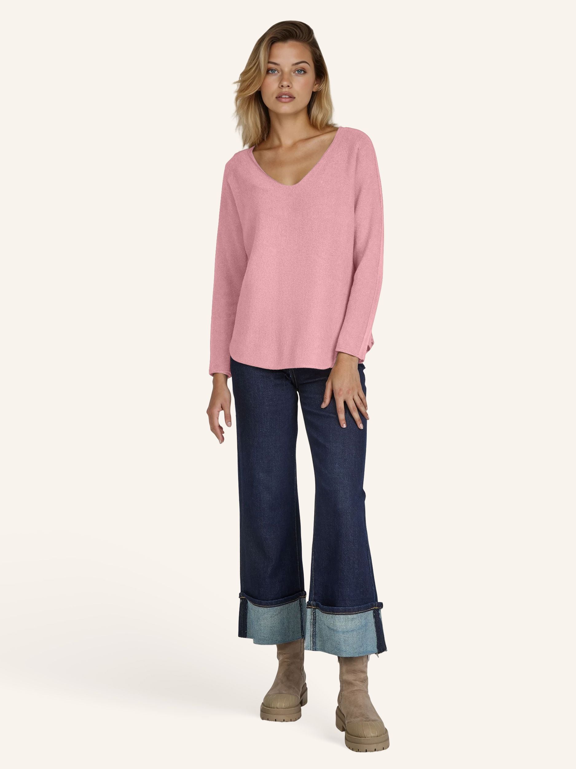 Elegantes Feinstrick-Shirt