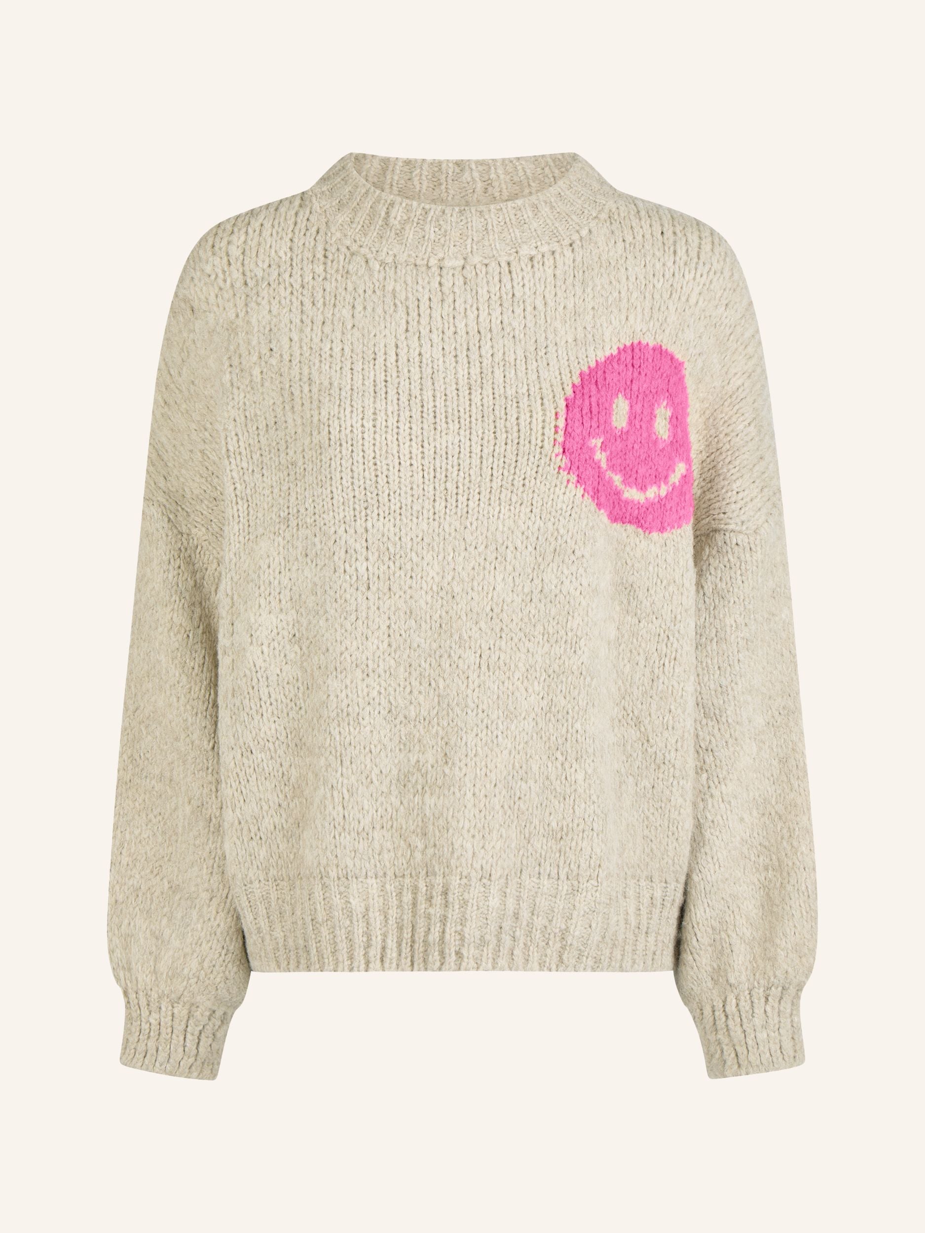 Statement-Strickpullover „Look Back“