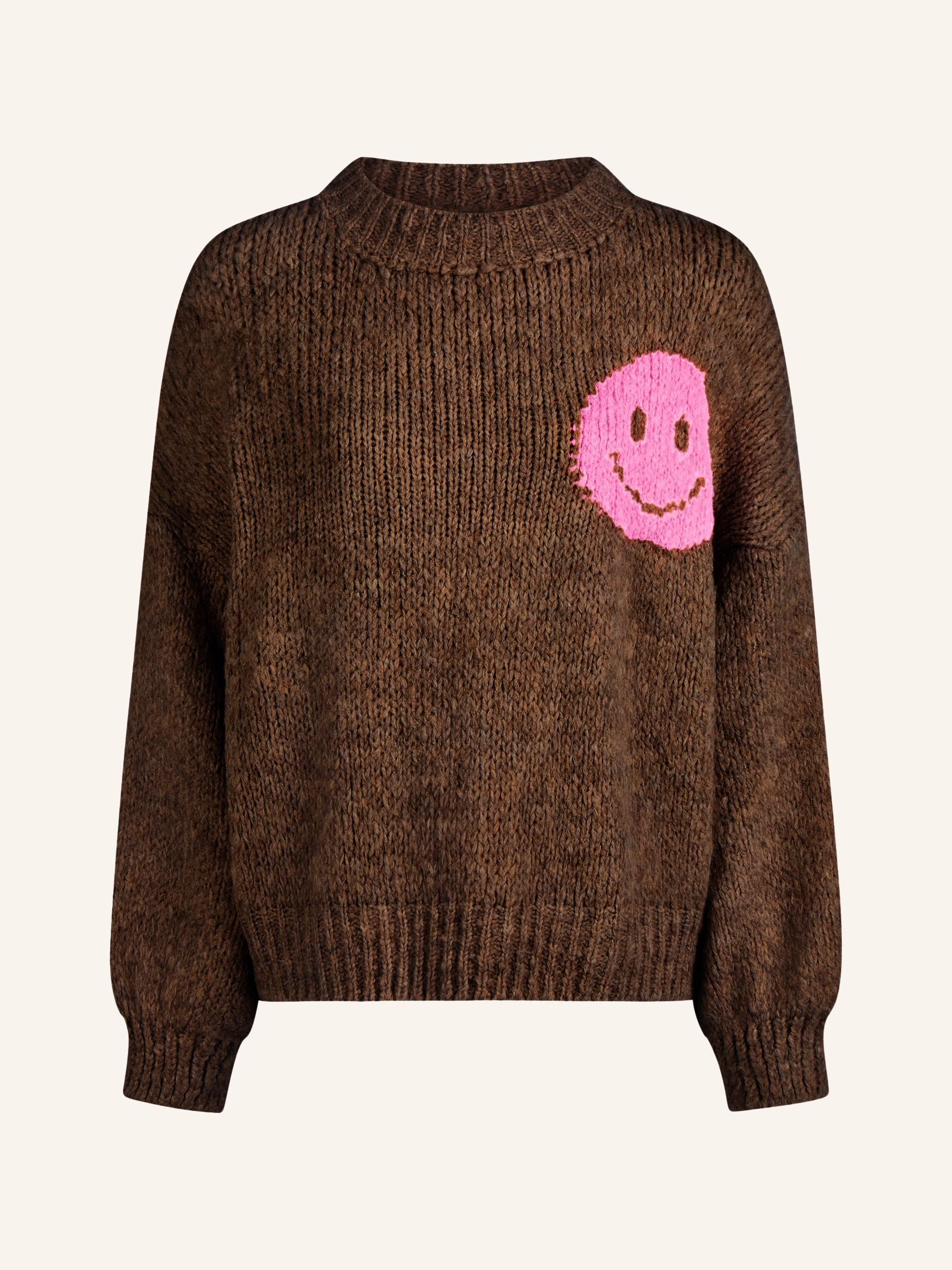 Statement-Strickpullover „Look Back“
