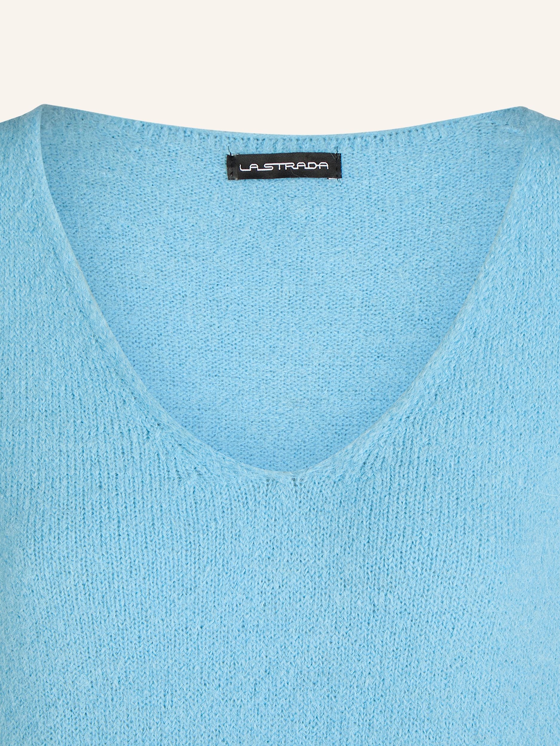 Feinstrickpullover mit halblangen Ärmeln
