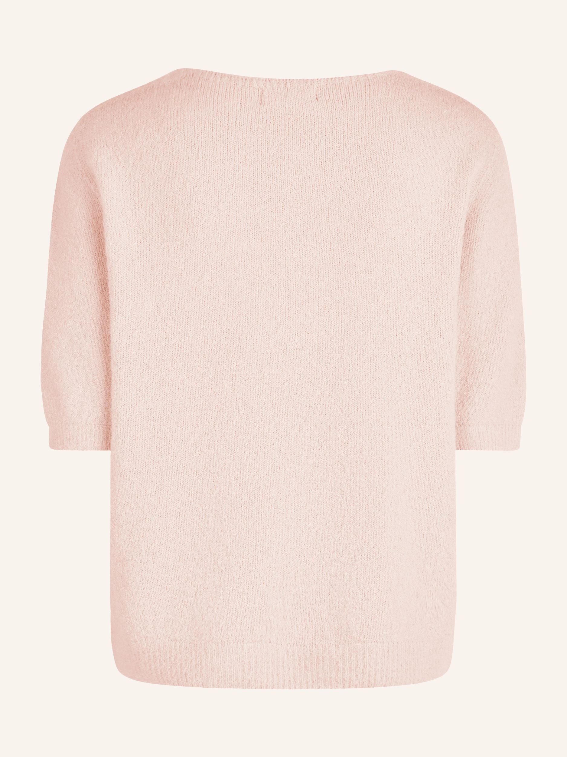 Feinstrickpullover mit halblangen Ärmeln