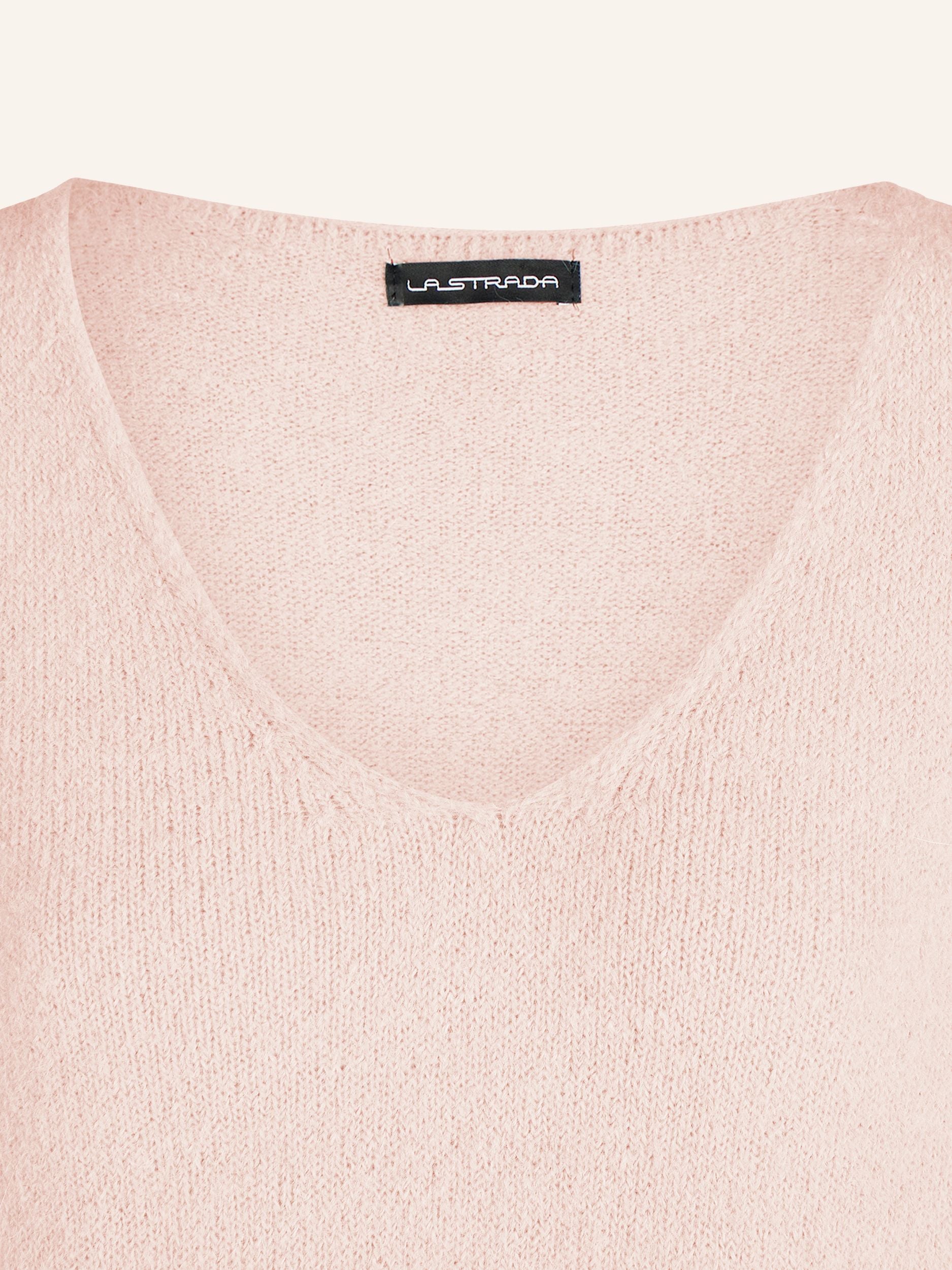Feinstrickpullover mit halblangen Ärmeln