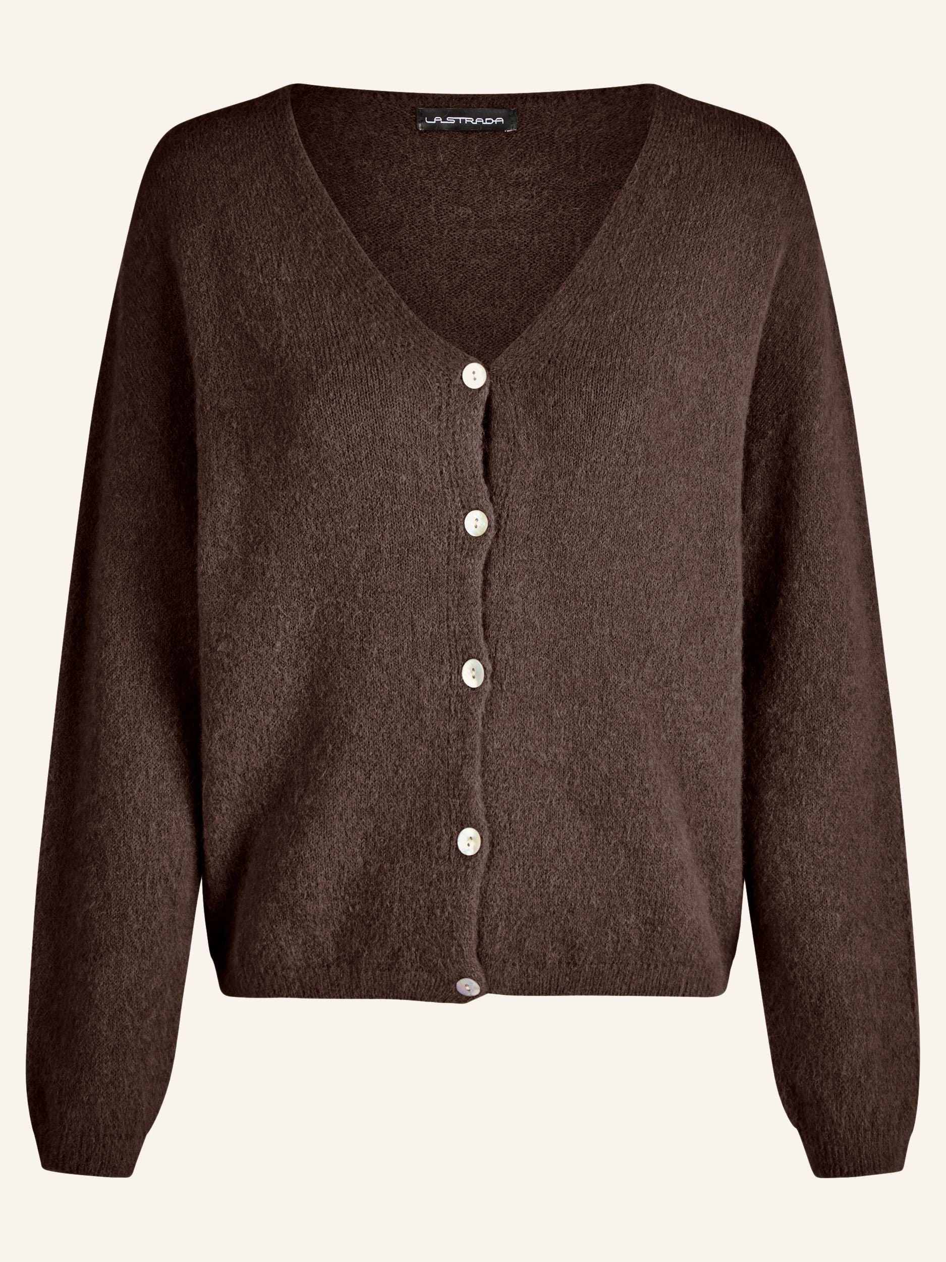 Strick-Cardigan mit Perlmuttknöpfen