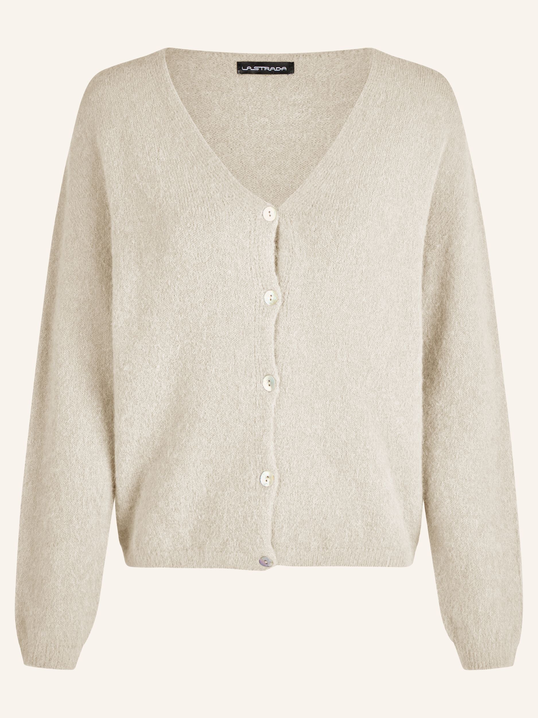 Strick-Cardigan mit Perlmuttknöpfen