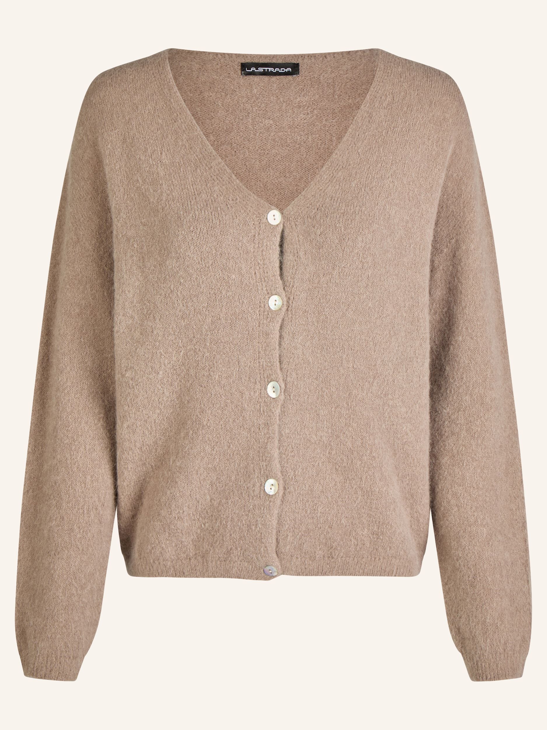 Strick-Cardigan mit Perlmuttknöpfen