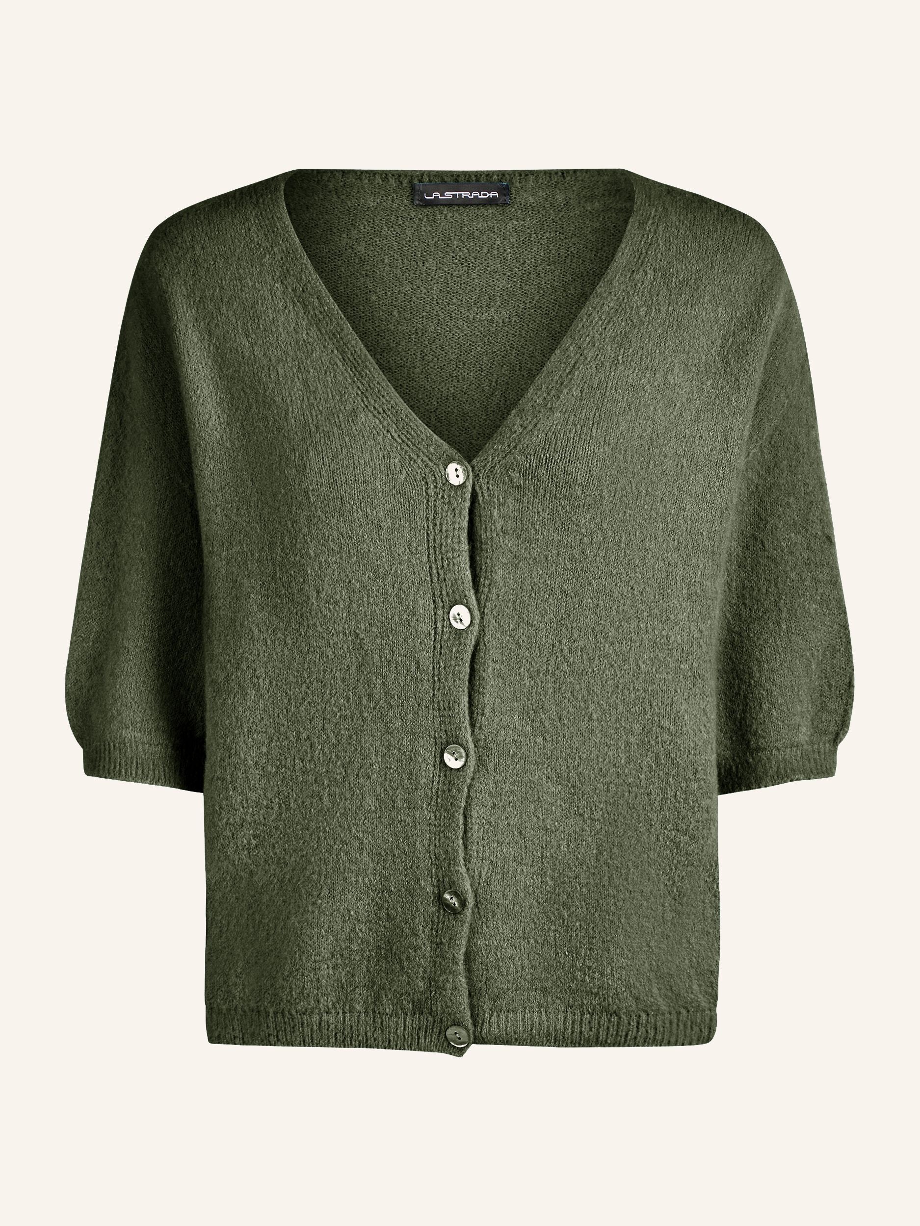 Kurzarm-Strickcardigan