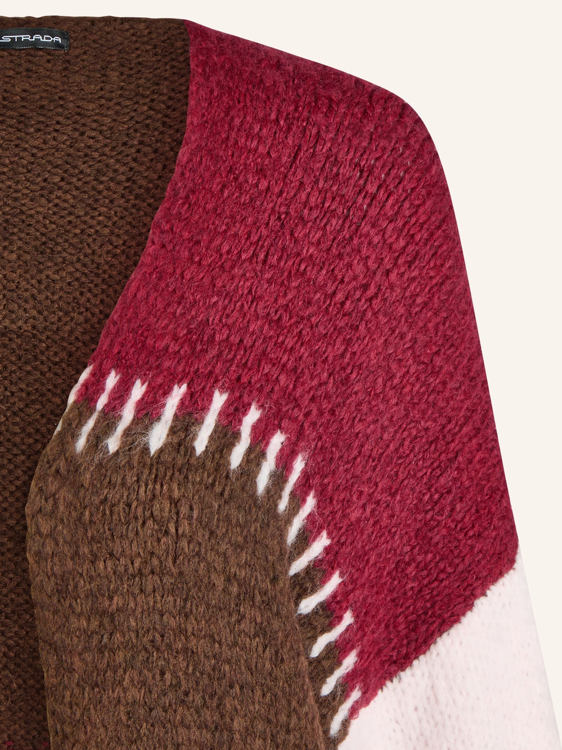 Strickjacke im Colorblock-Design
