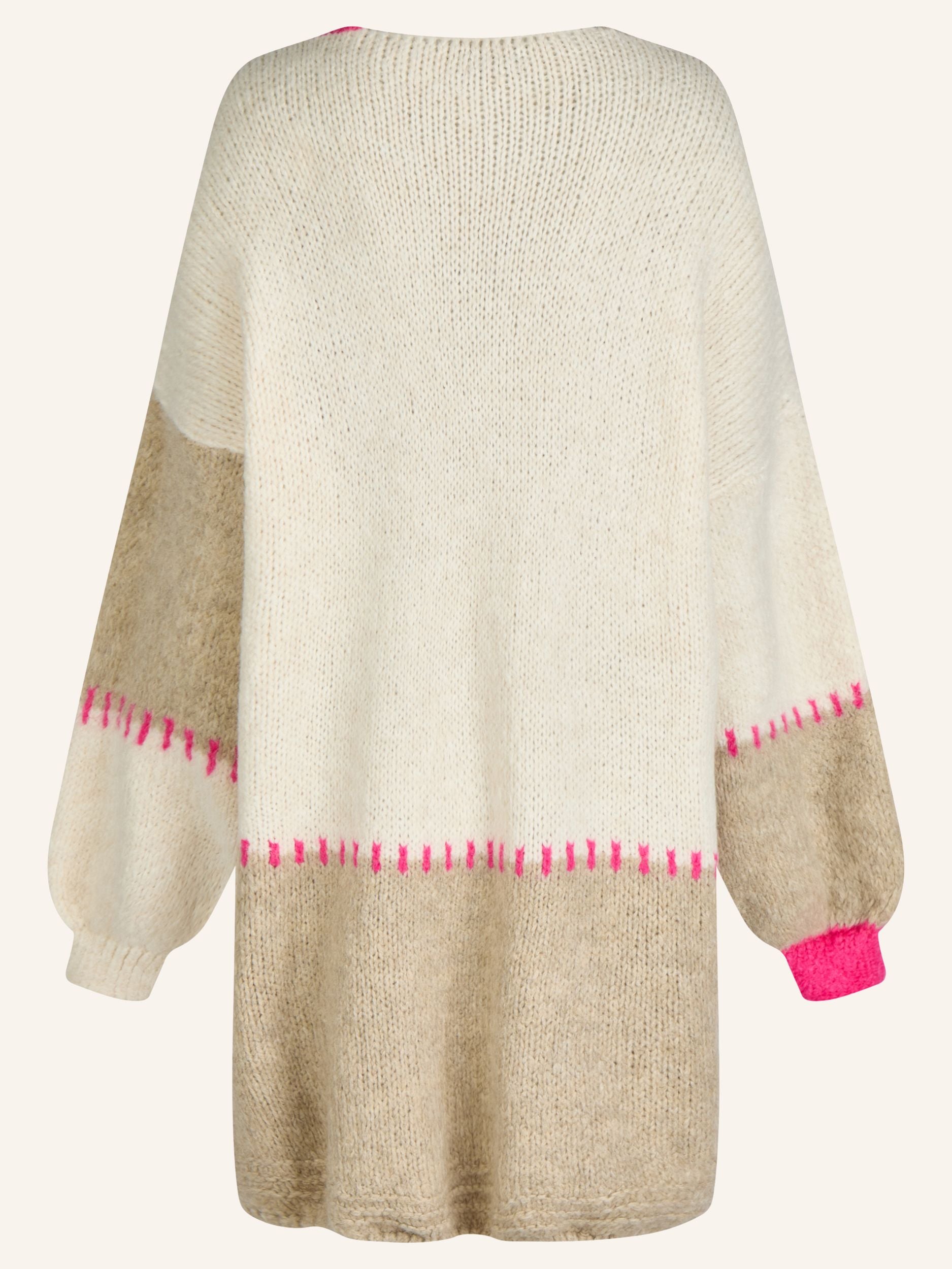Colorblock Strickjacke