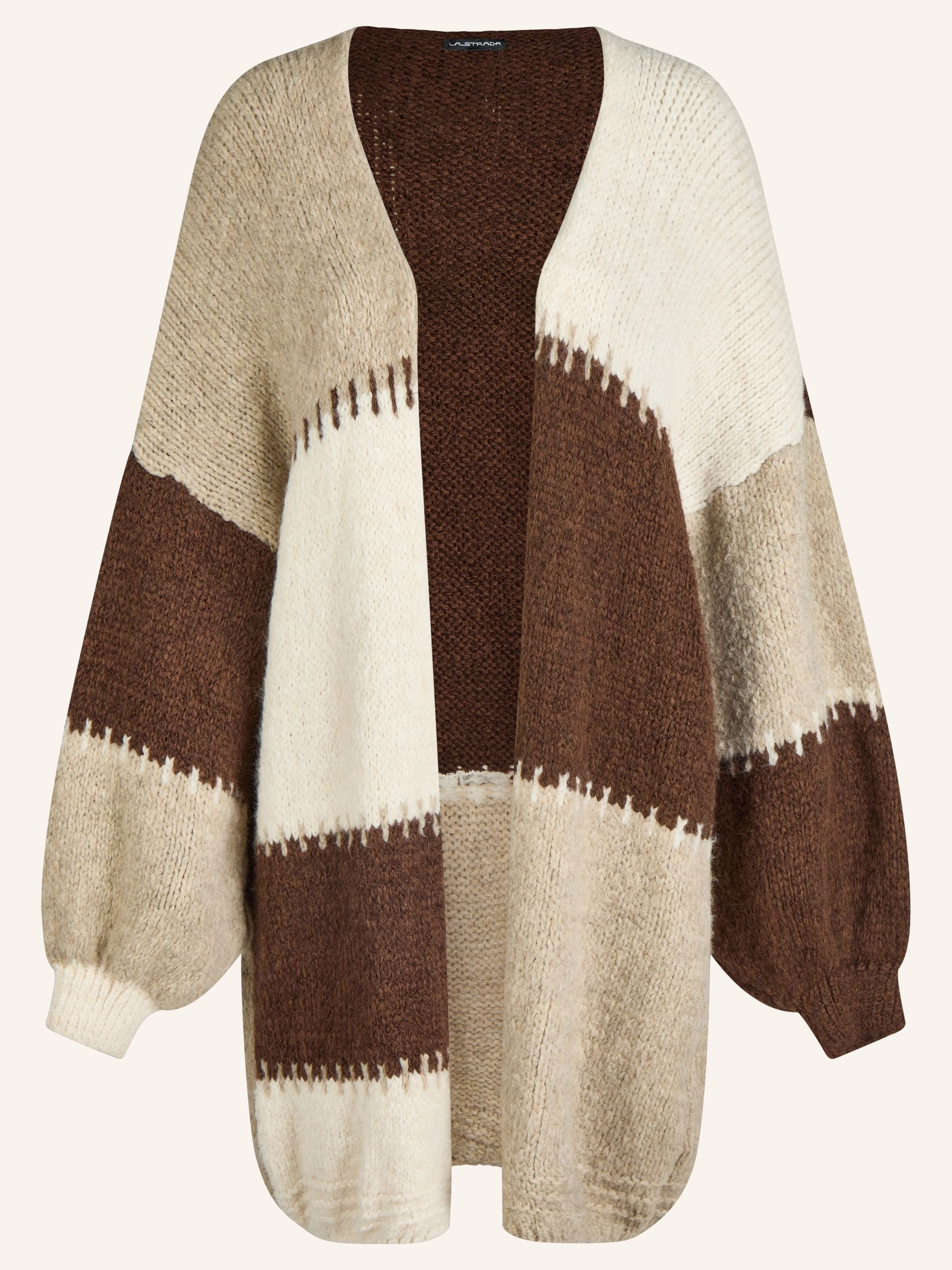 Colorblock Strickjacke