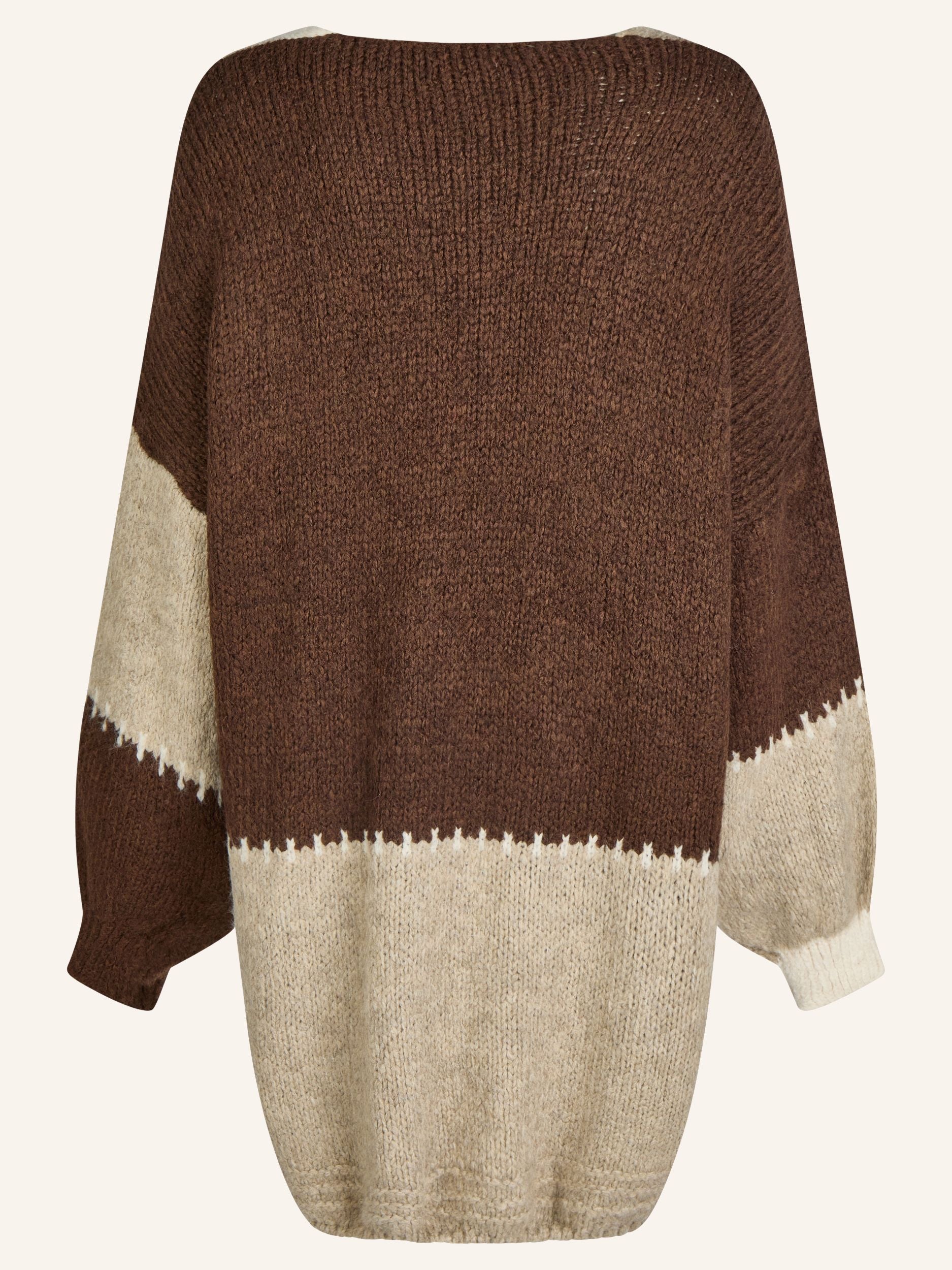 Colorblock Strickjacke