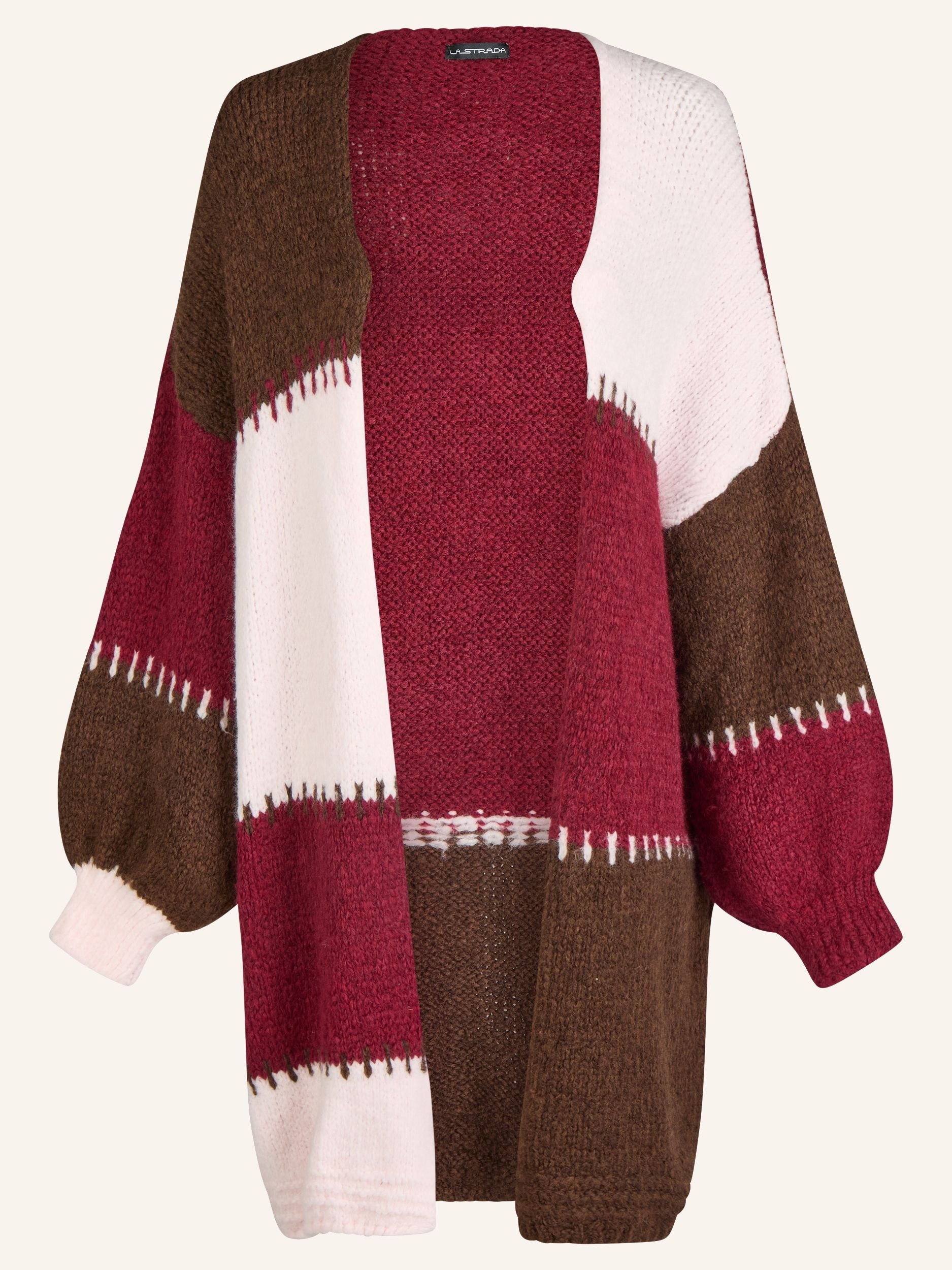 Colorblock Strickjacke