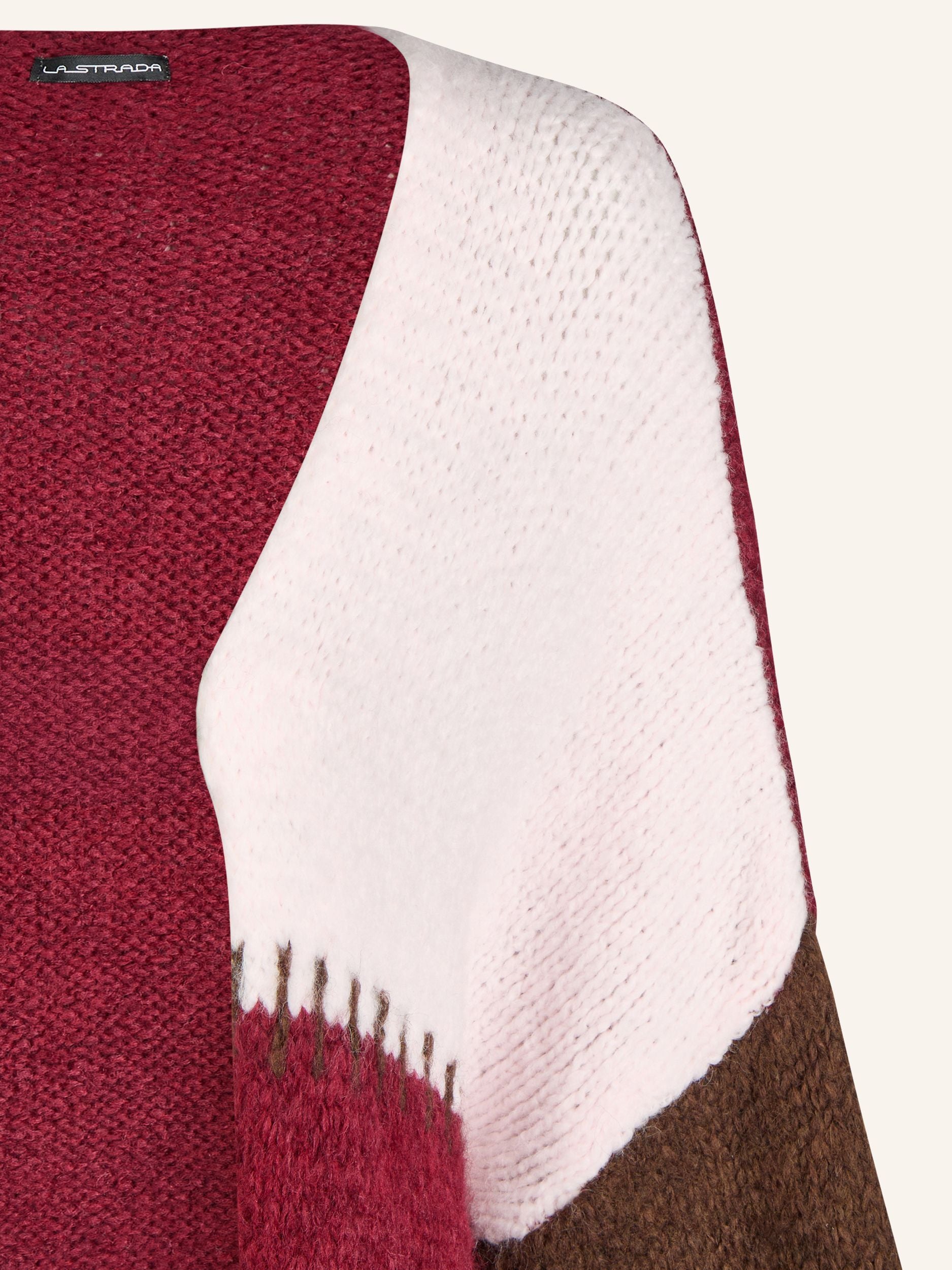 Colorblock Strickjacke