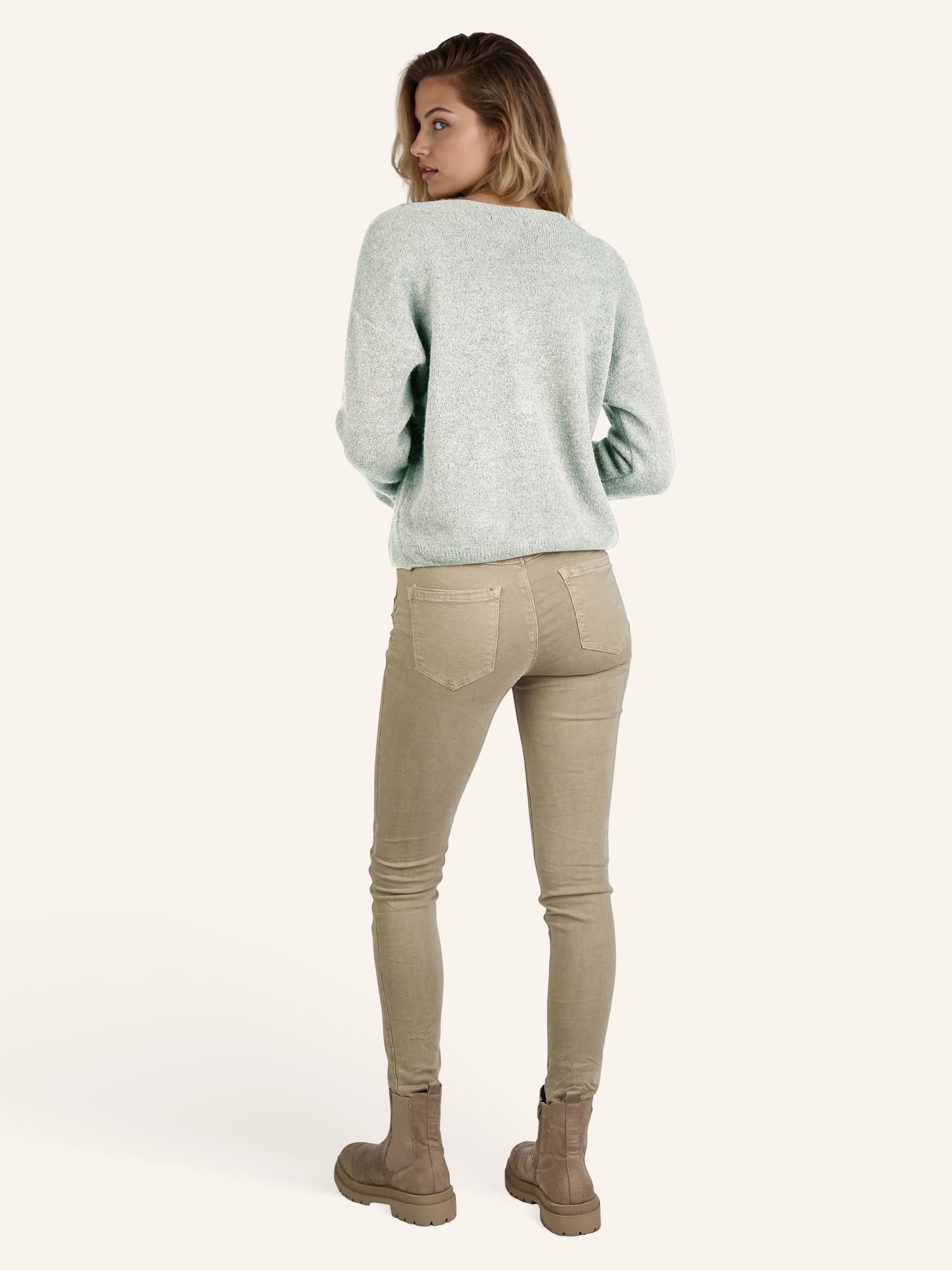tricot-Cardigan avec boutons brillants