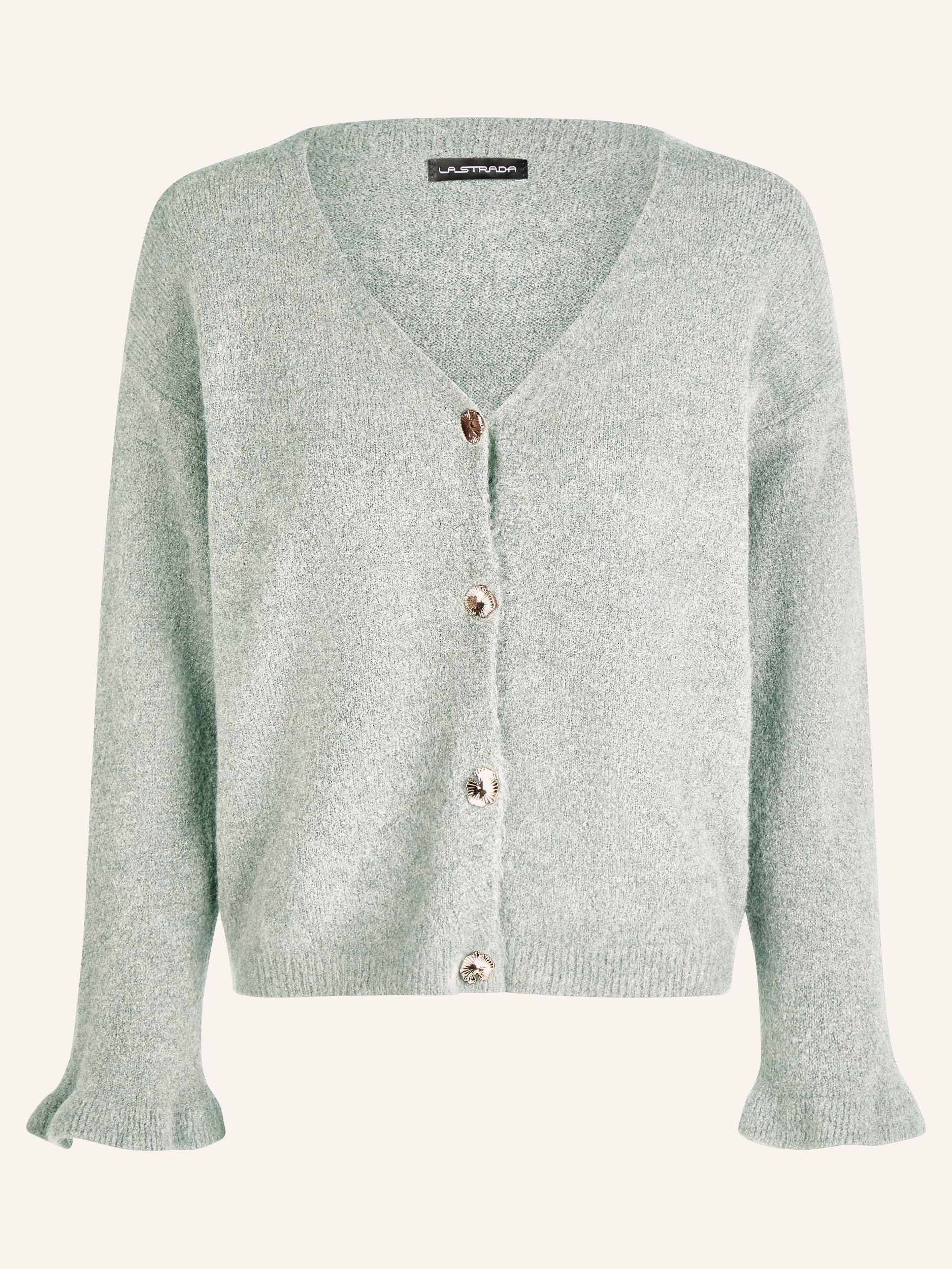 tricot-Cardigan avec boutons brillants