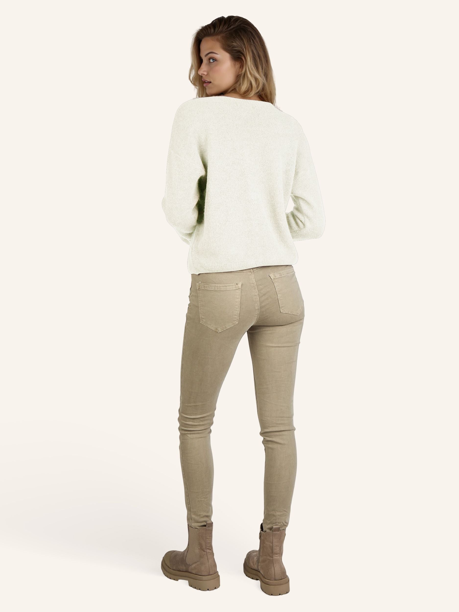 tricot-Cardigan avec boutons brillants