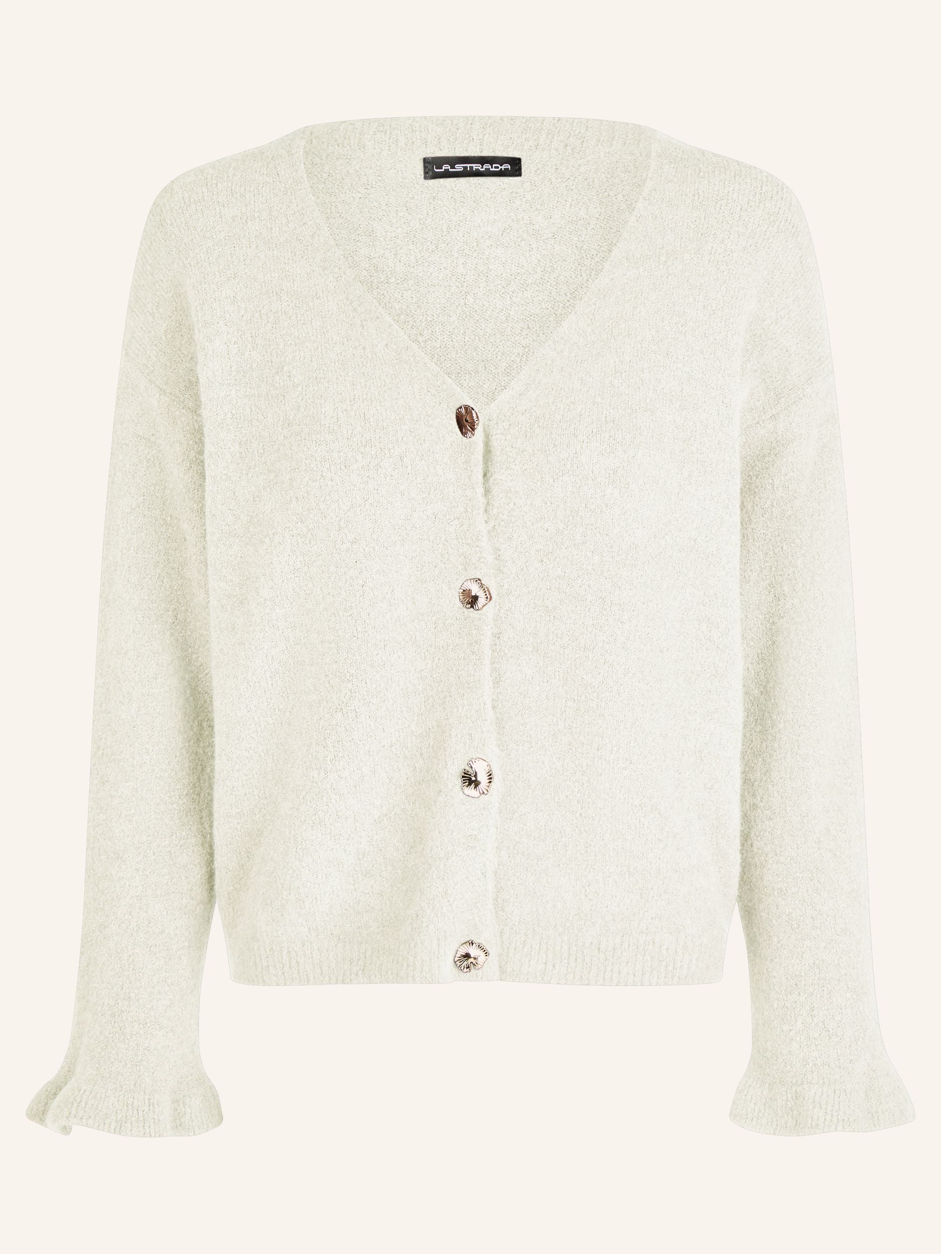 tricot-Cardigan avec boutons brillants