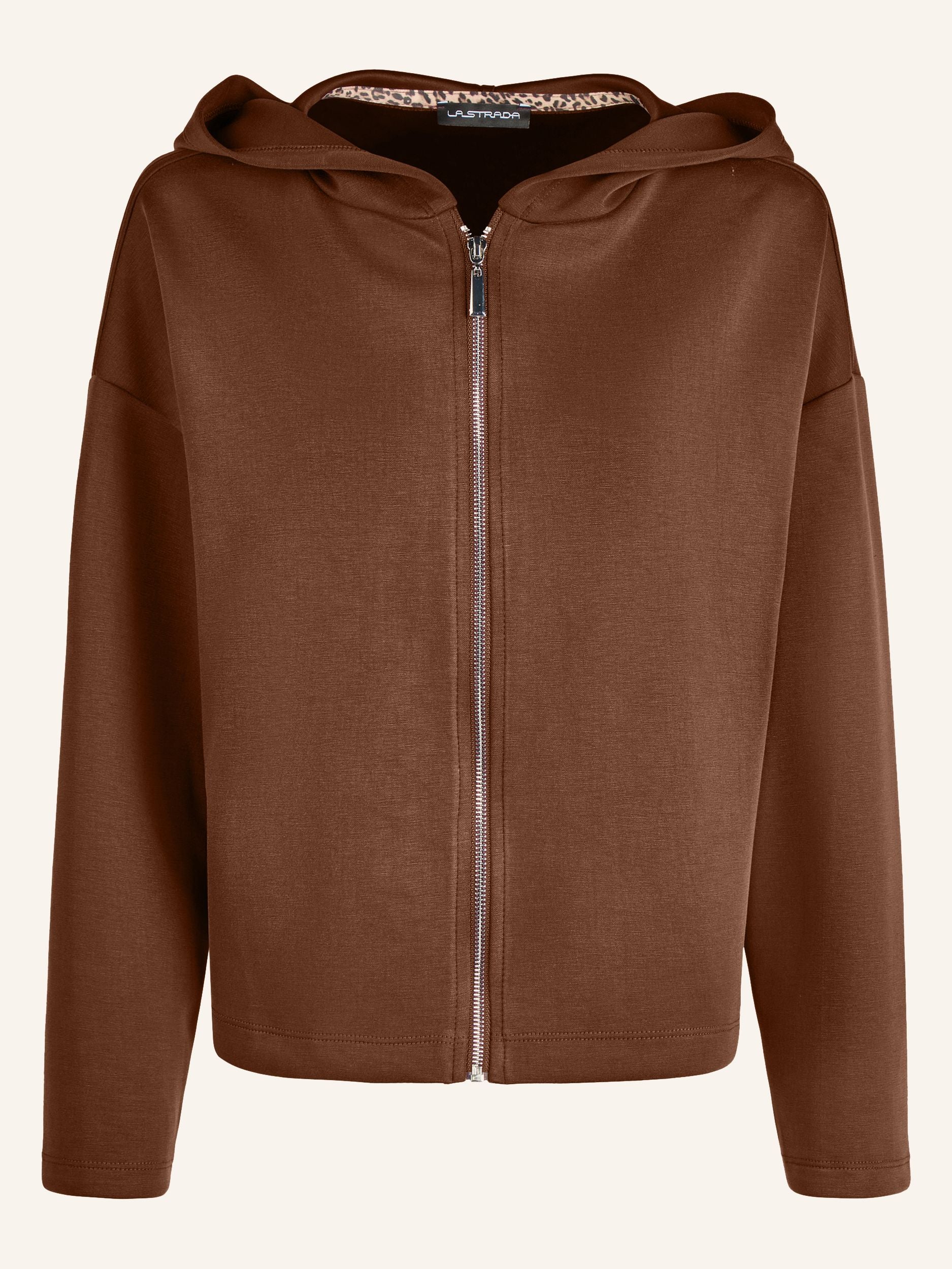 Felpa con zip e cappuccio