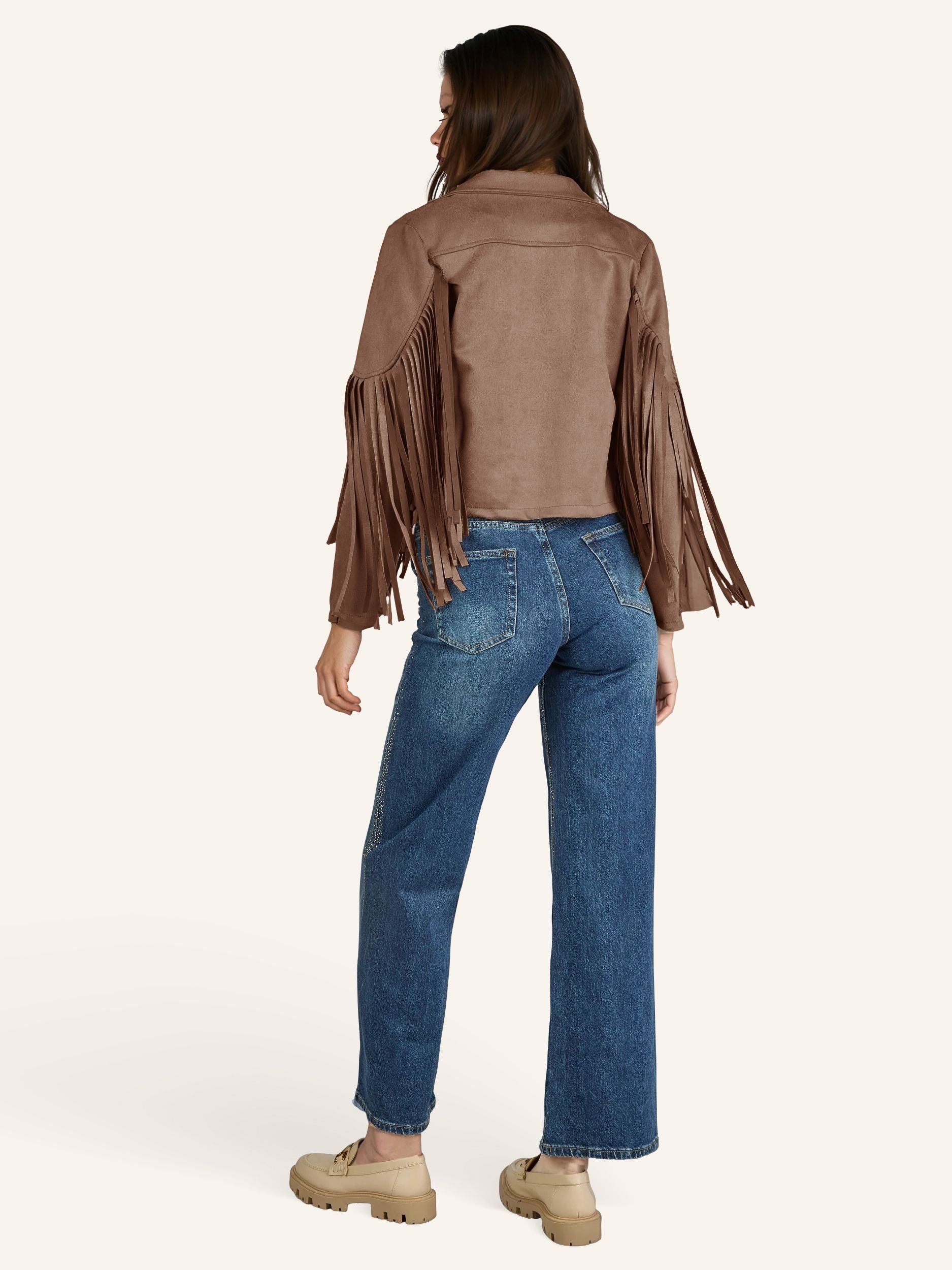 Velours-Fransenbolero