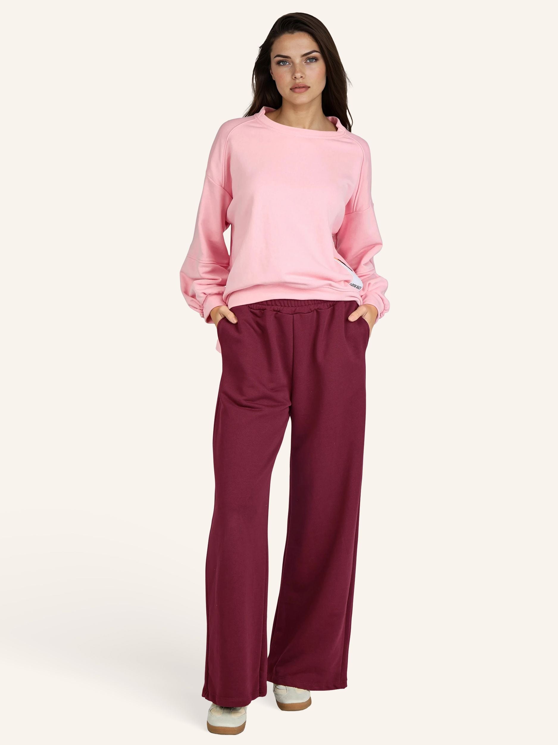 Sweat-Hose Wide-Leg
