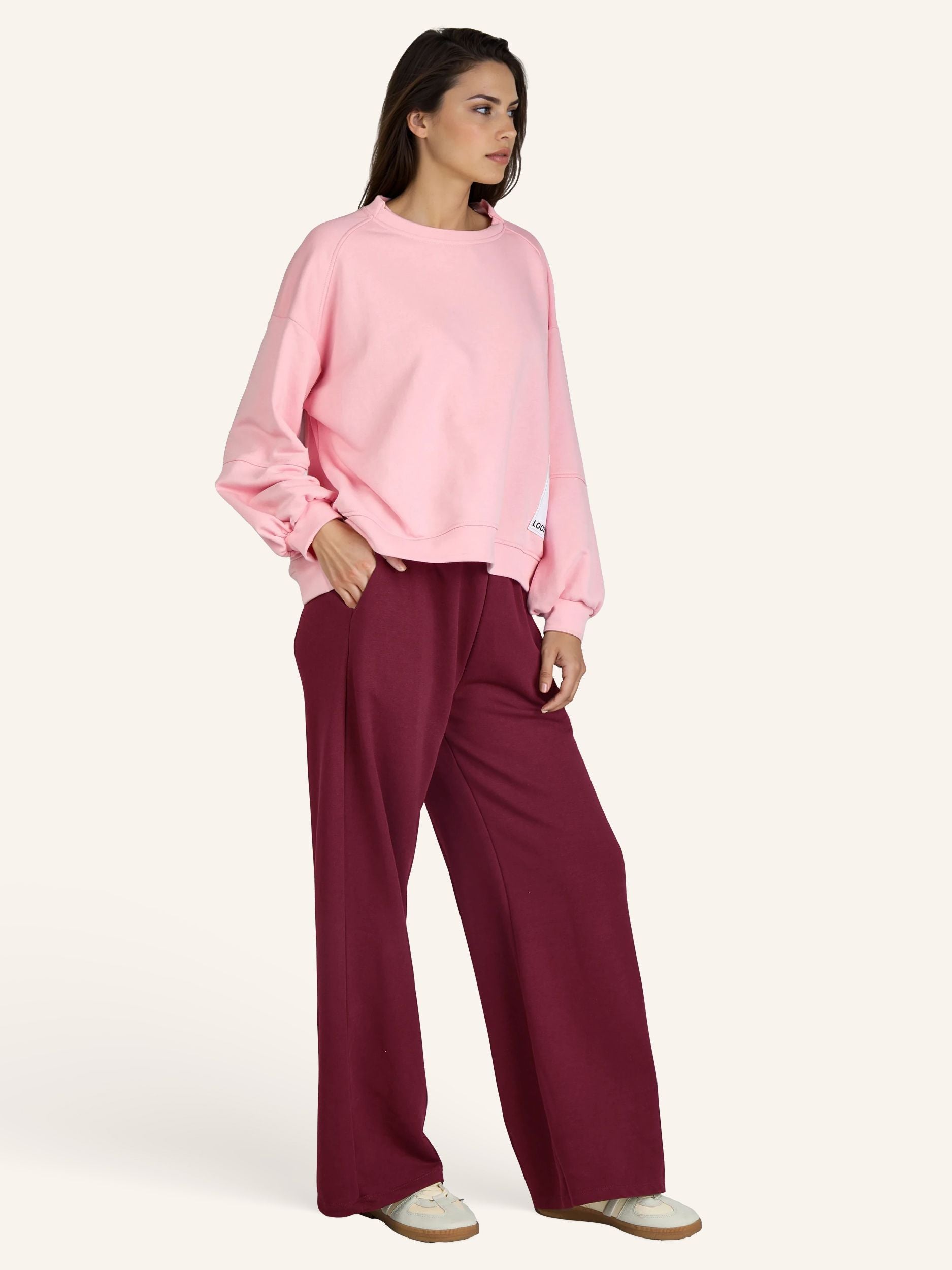 Sweat-Hose Wide-Leg