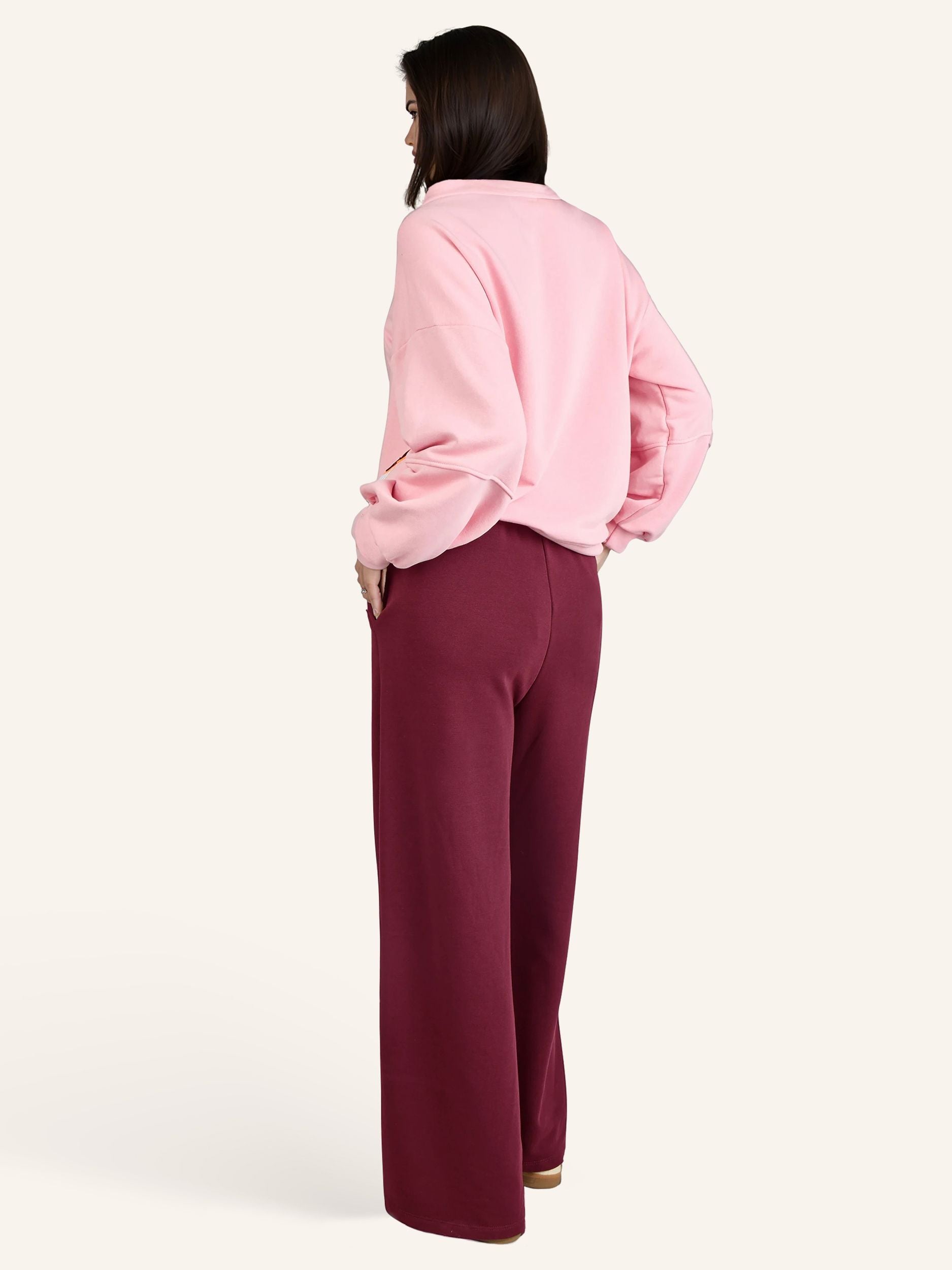 Sweat-Hose Wide-Leg