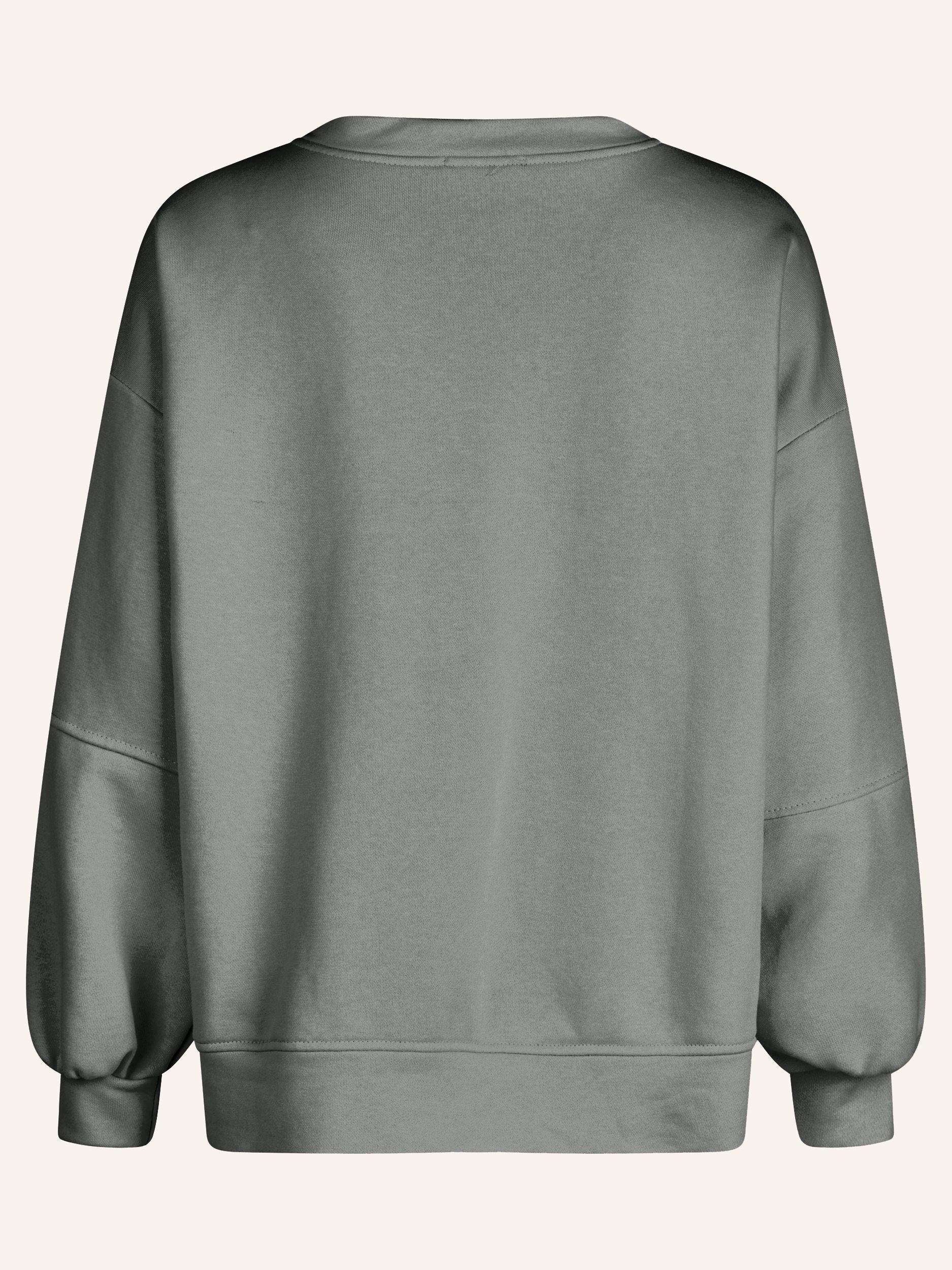 Sweatshirt mit Smiley Applikation