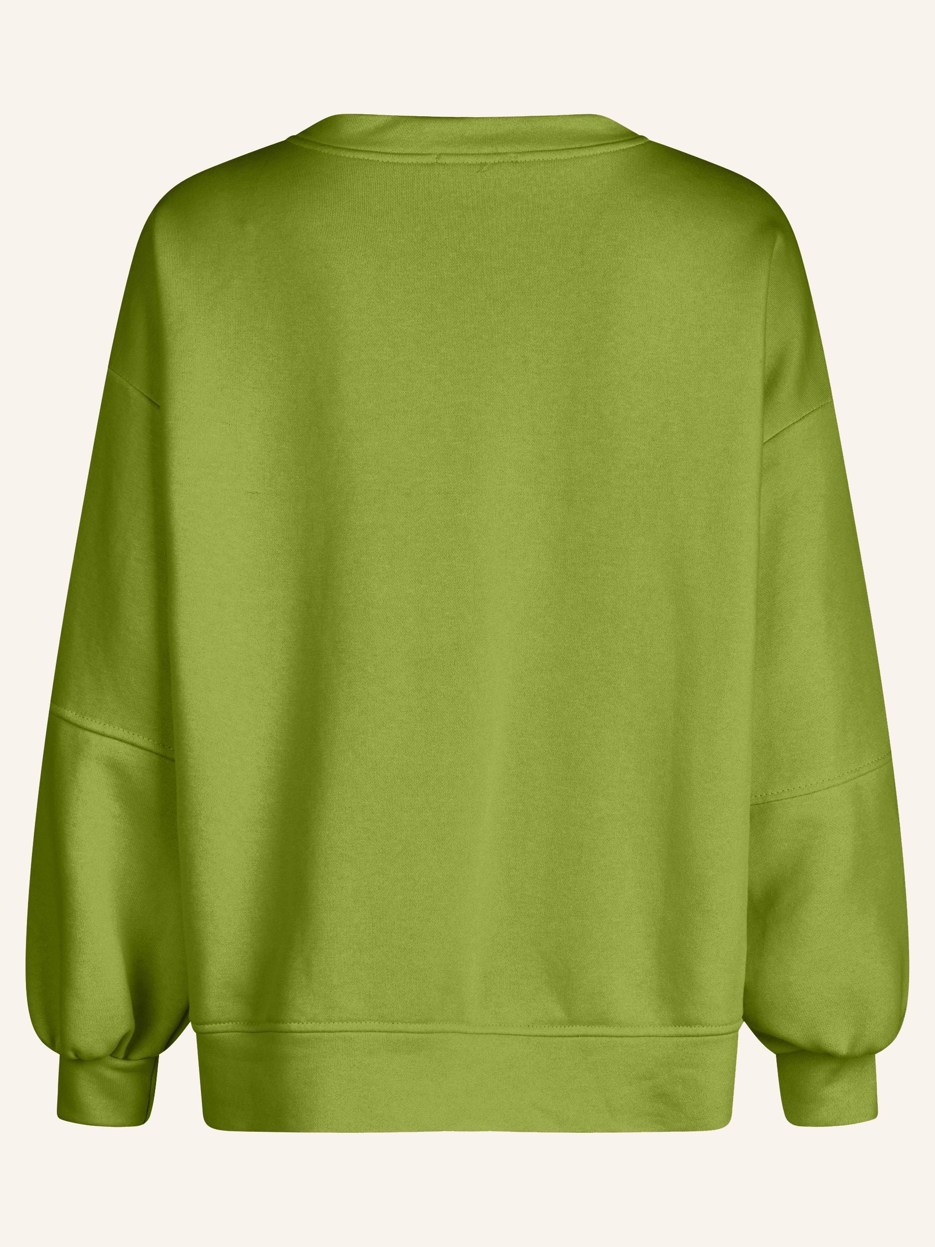Sweatshirt mit Smiley Applikation