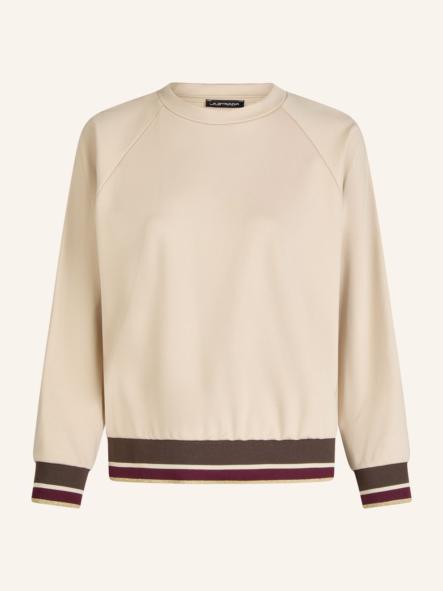 Sweatshirt mit Goldstreifen