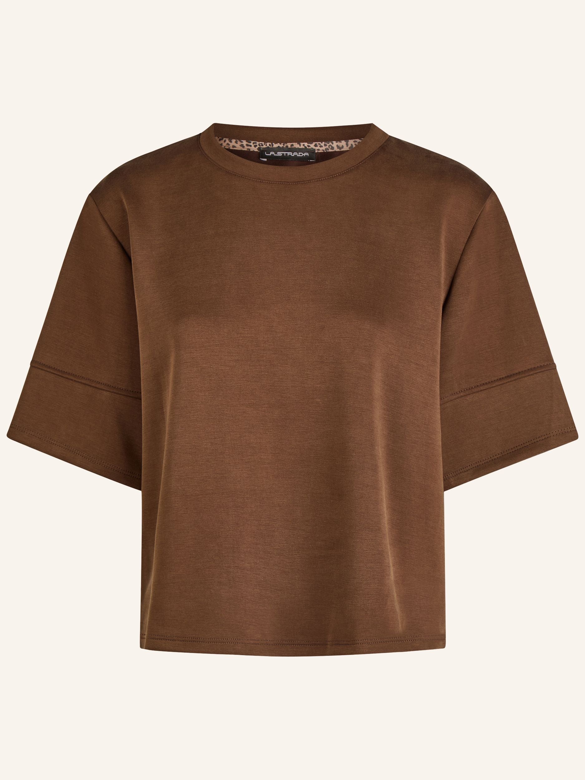 Maglia strutturata con maniche a mezza lunghezza