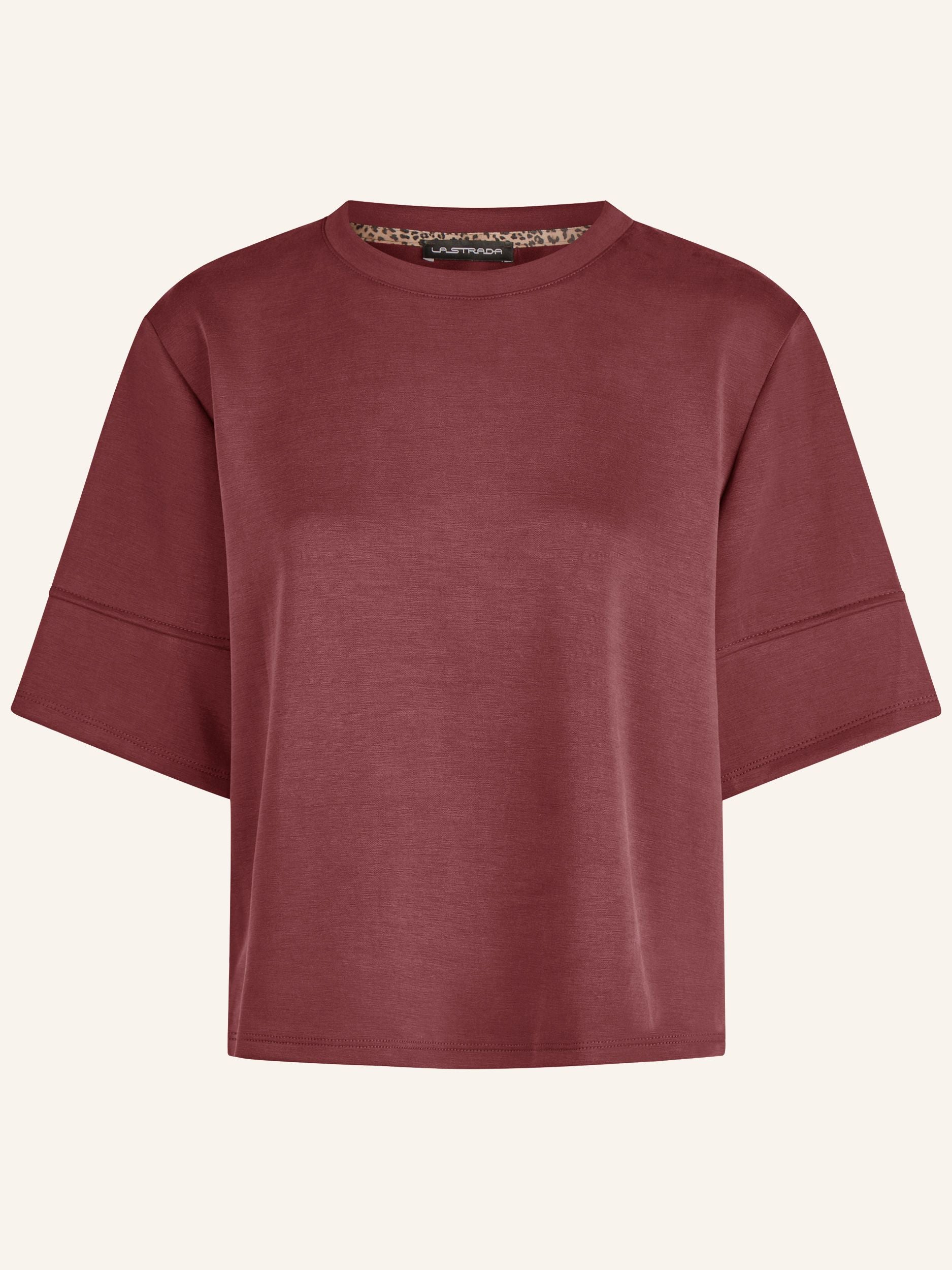 Maglia strutturata con maniche a mezza lunghezza