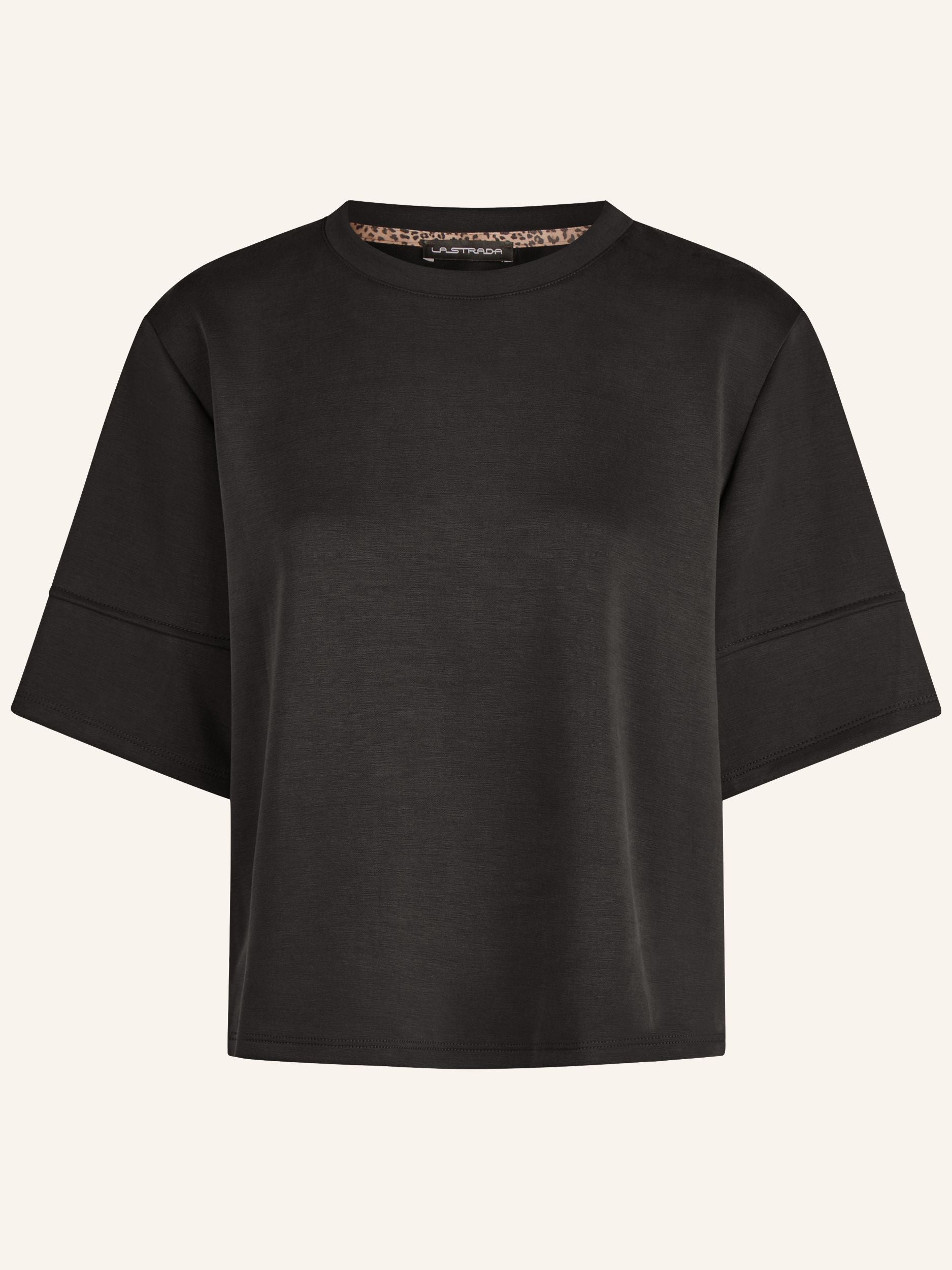Maglia strutturata con maniche a mezza lunghezza
