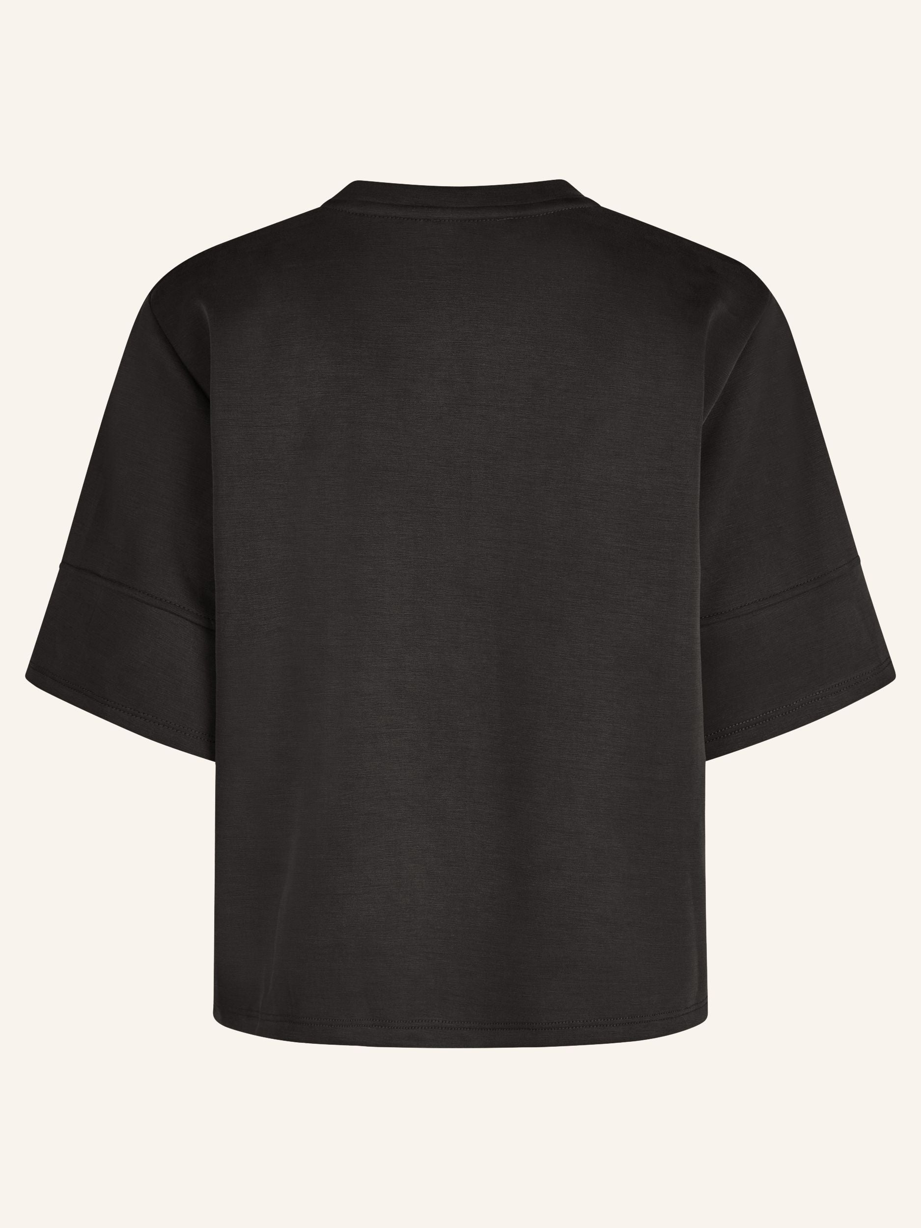 Maglia strutturata con maniche a mezza lunghezza