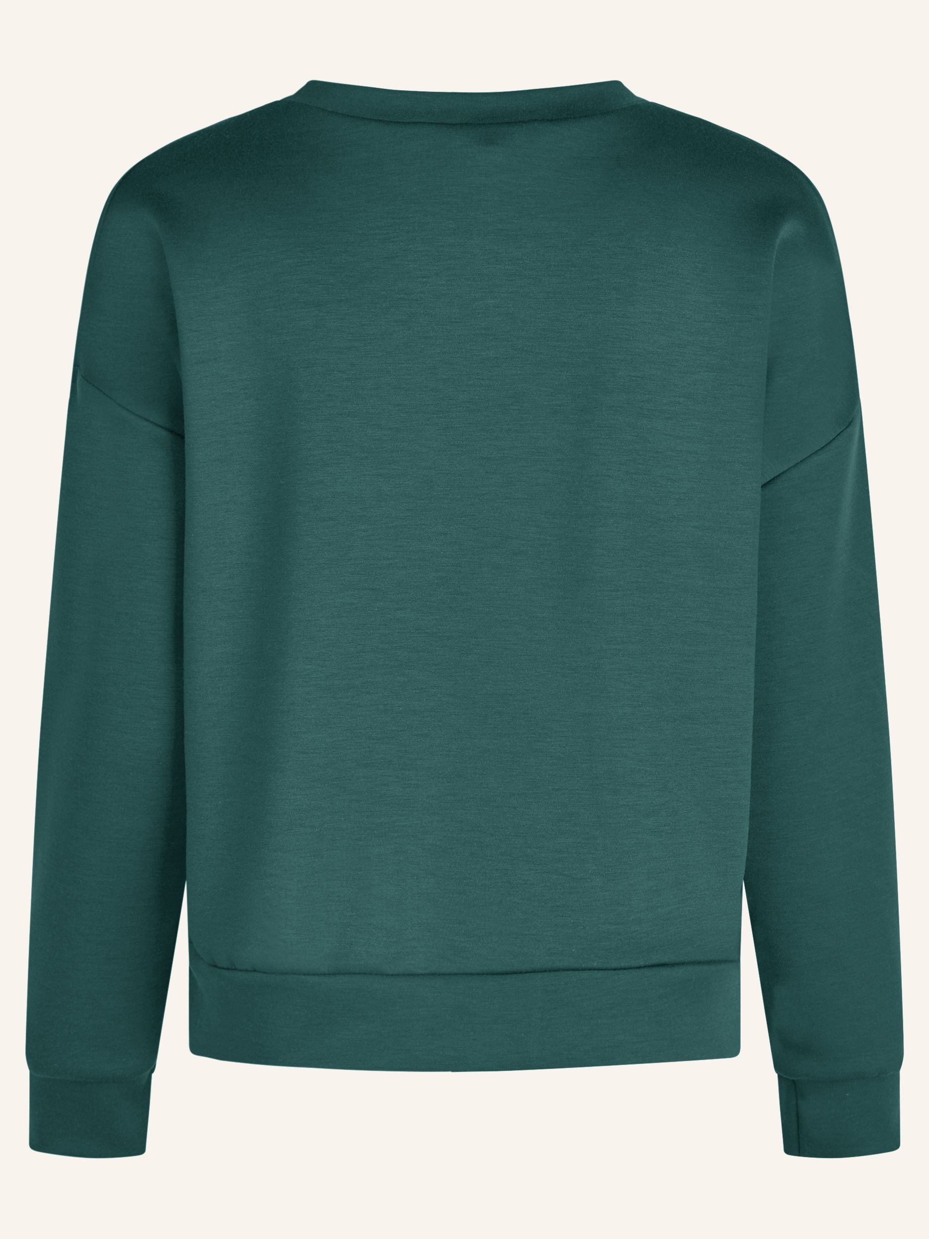 Sweatshirt mit Blüten-Applikation