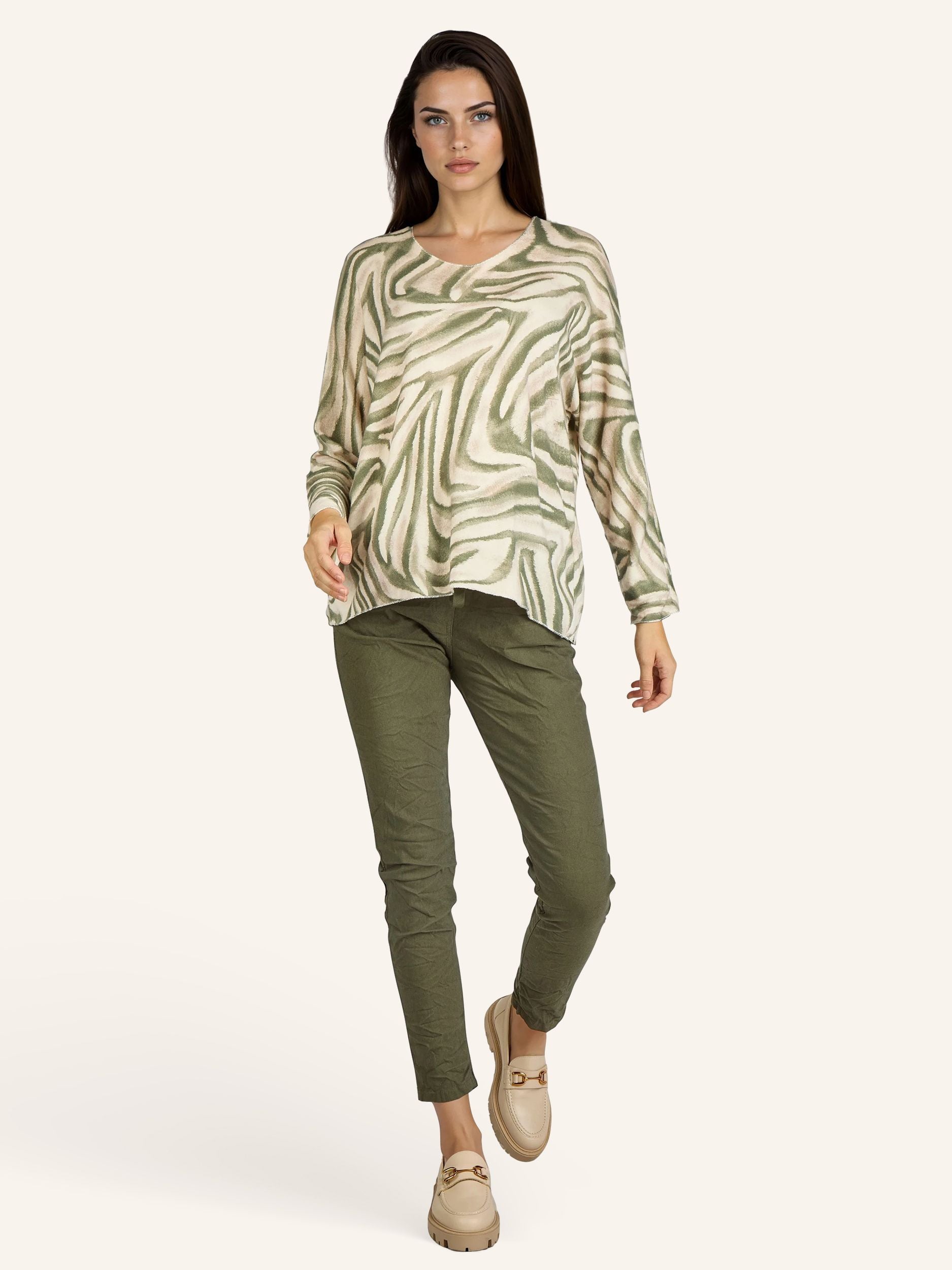 Zebraprint-Pullover