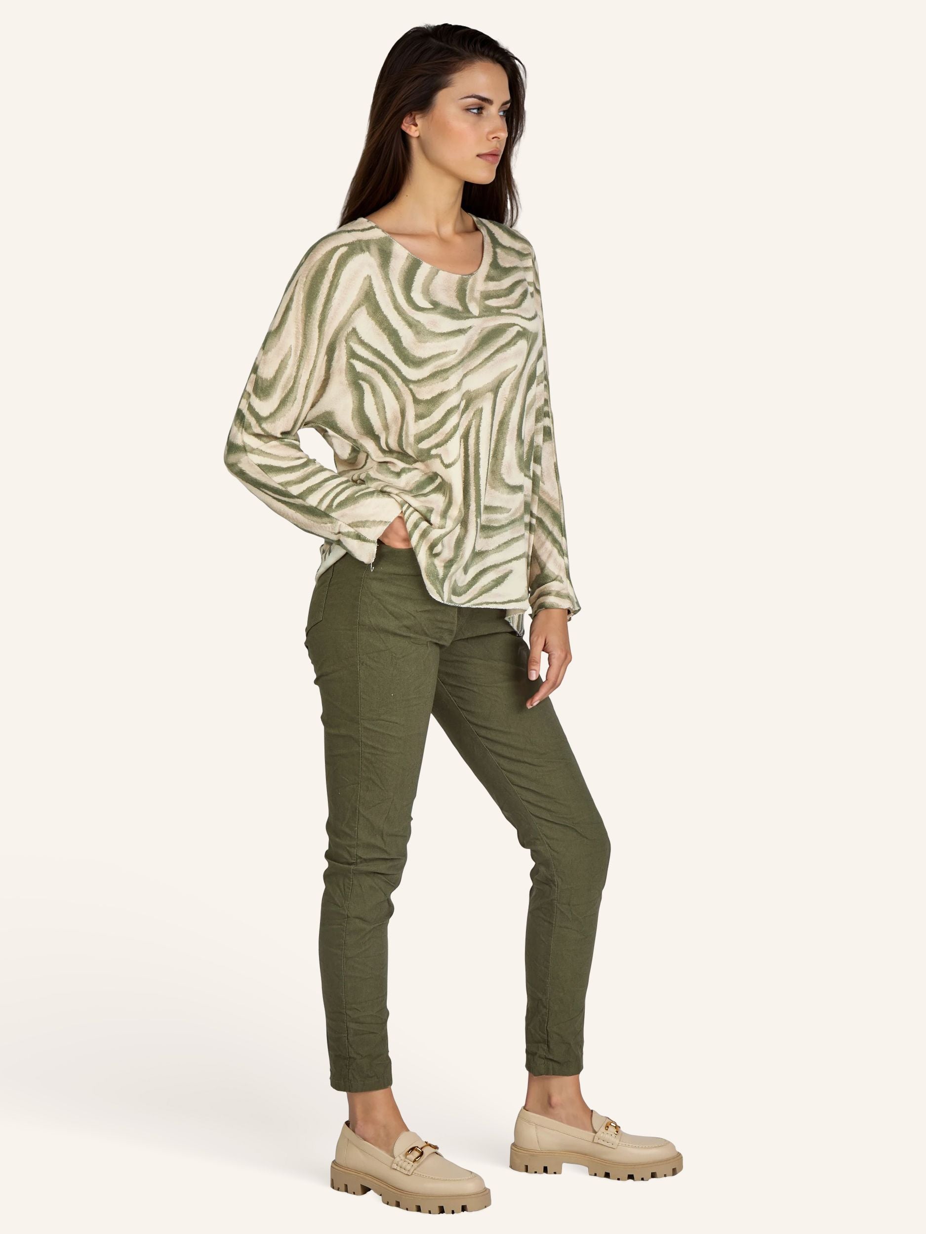 Zebraprint-Pullover
